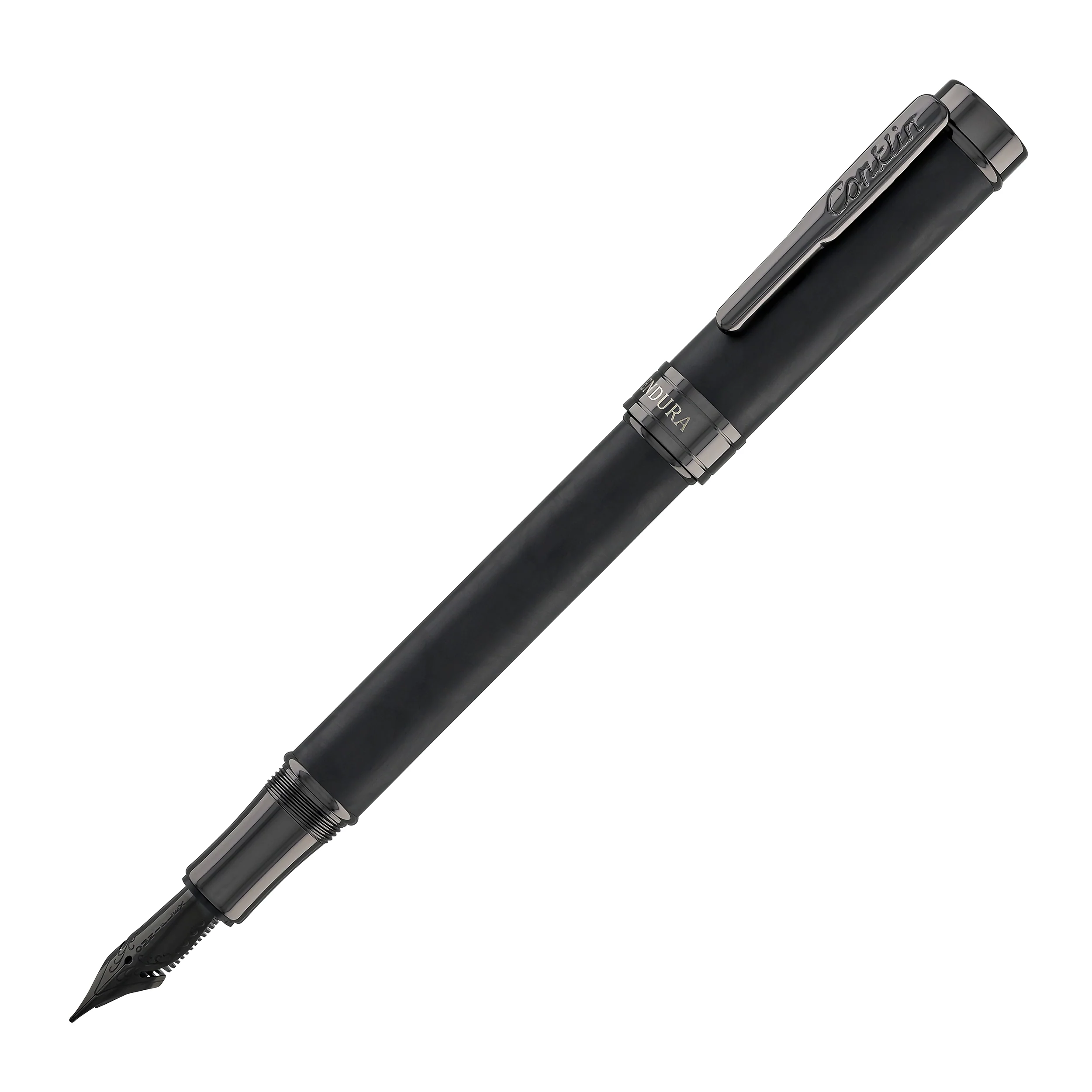 Conklin Endura Fountain Pen in Forged Carbon Fiber with Gunmetal Trim - Limited Edition - Image 4