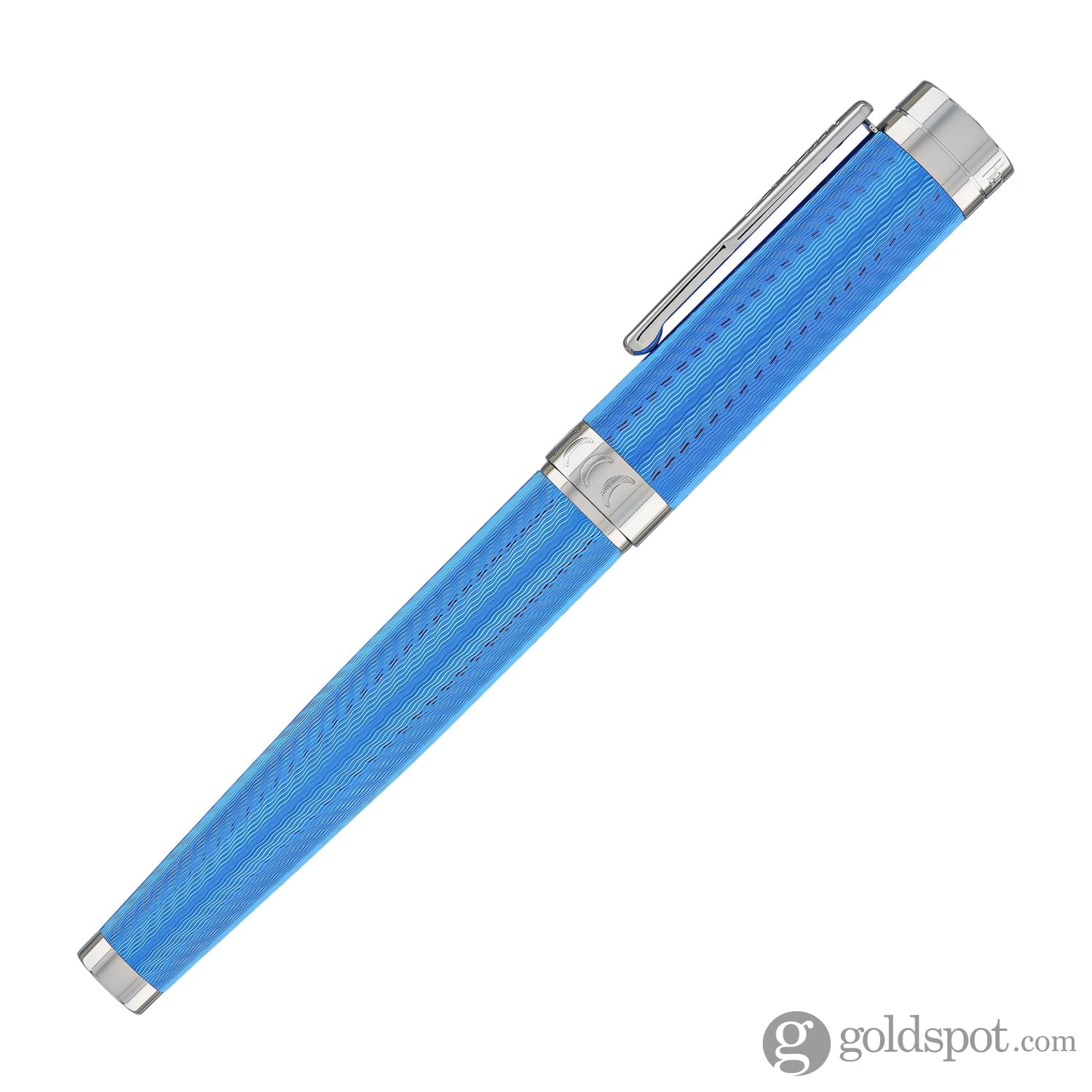 Conklin Herringbone Signature Fountain Pen in Blue - Image 5