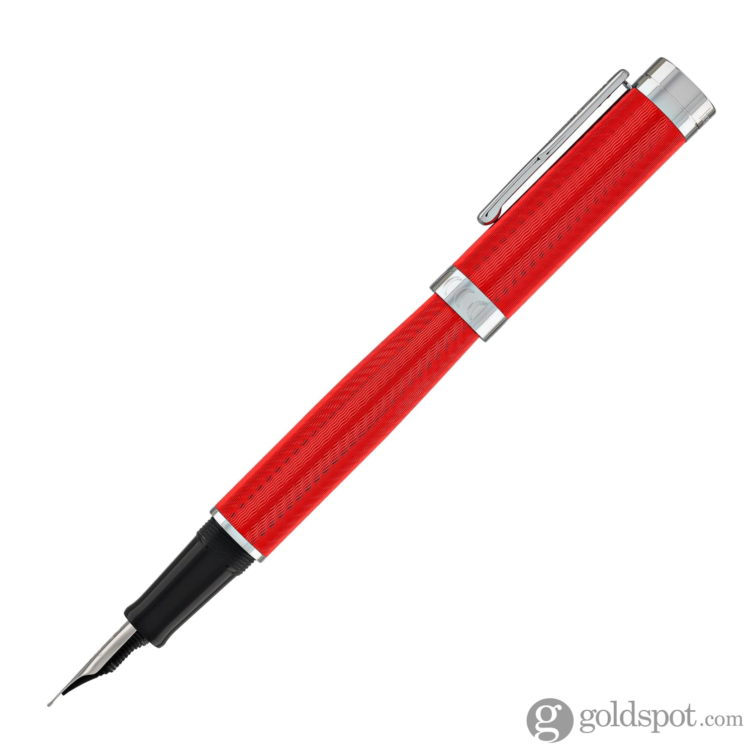 Conklin Herringbone Signature Fountain Pen in Red - Image 3