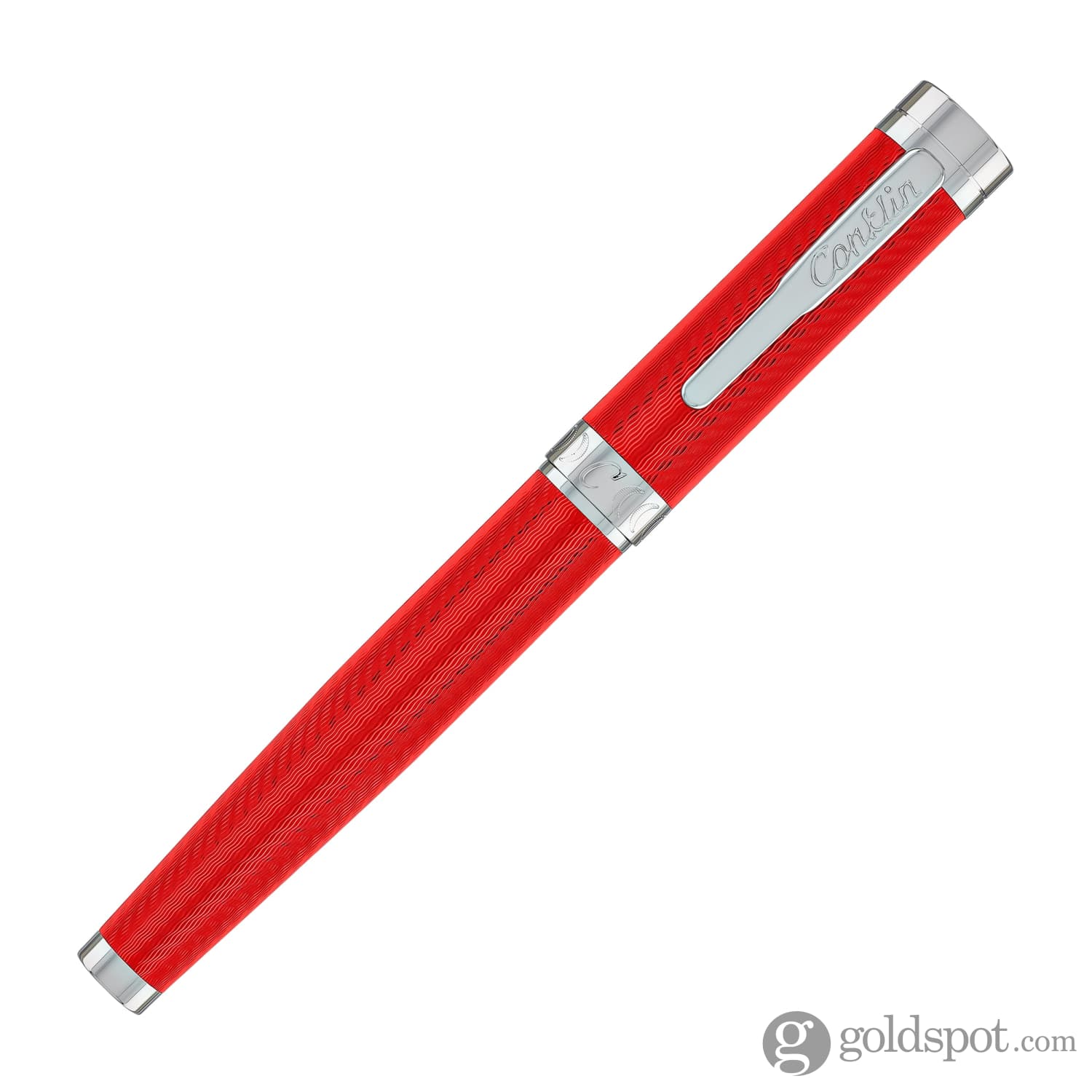 Conklin Herringbone Signature Fountain Pen in Red - Image 4