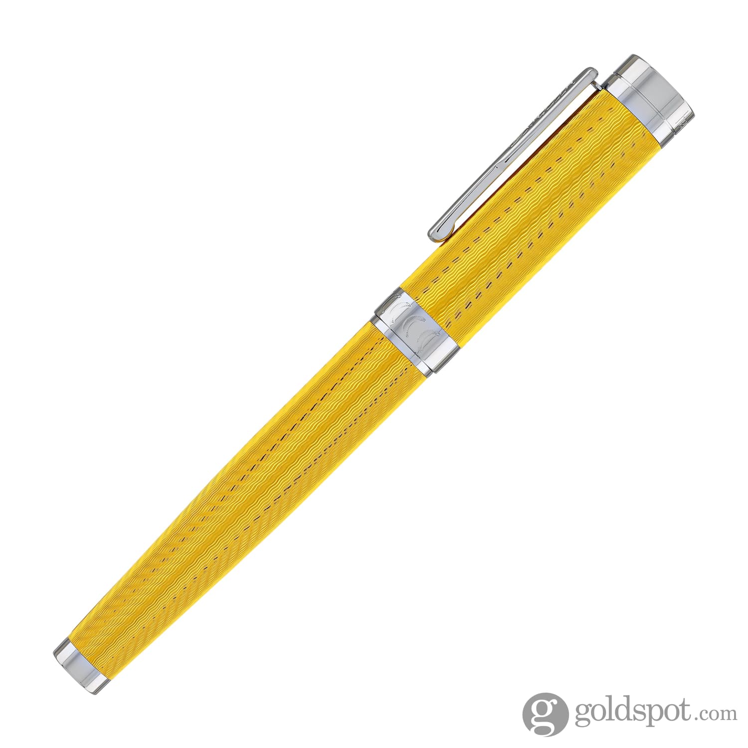 Conklin Herringbone Signature Fountain Pen in Yellow - Image 5