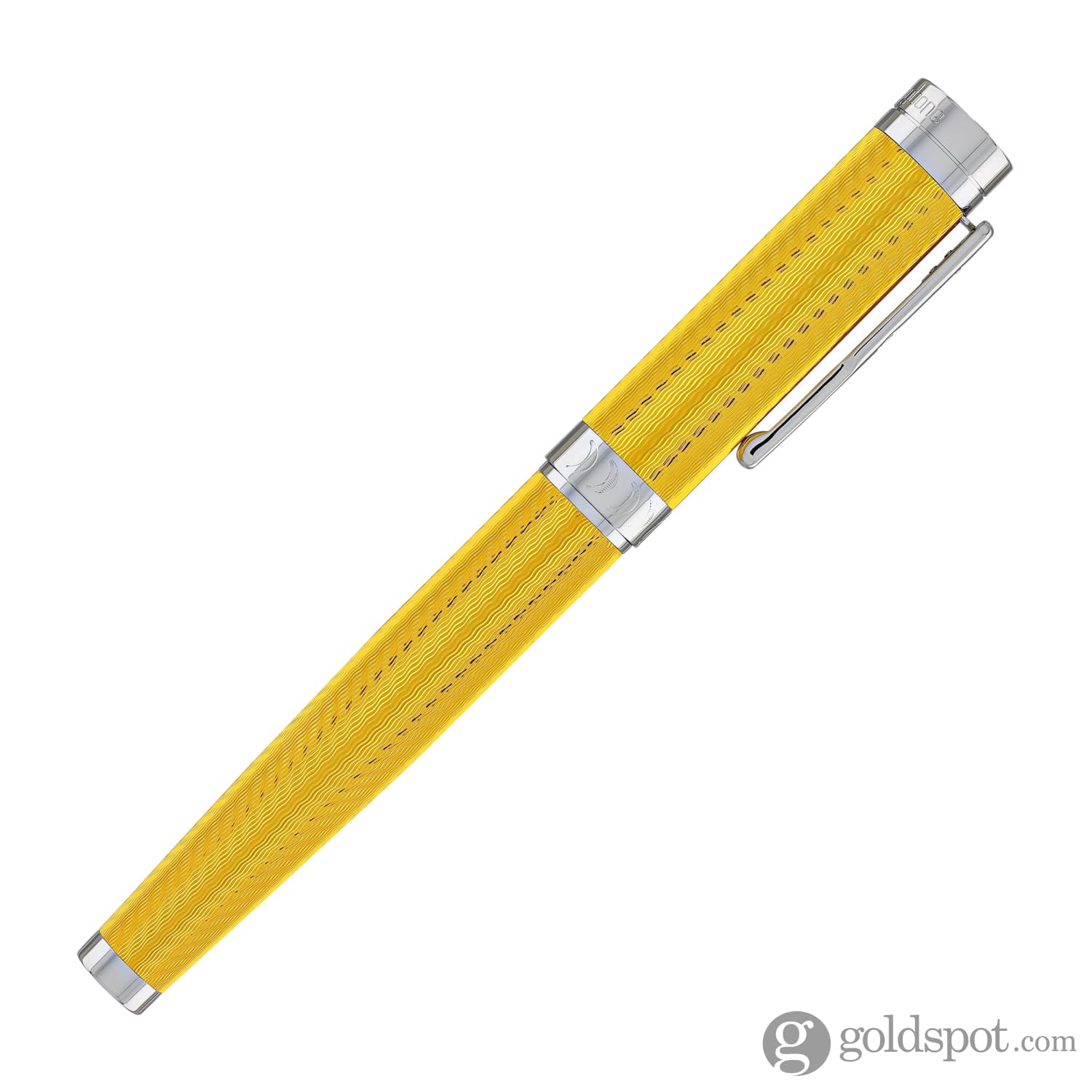 Conklin Herringbone Signature Fountain Pen in Yellow - Image 6