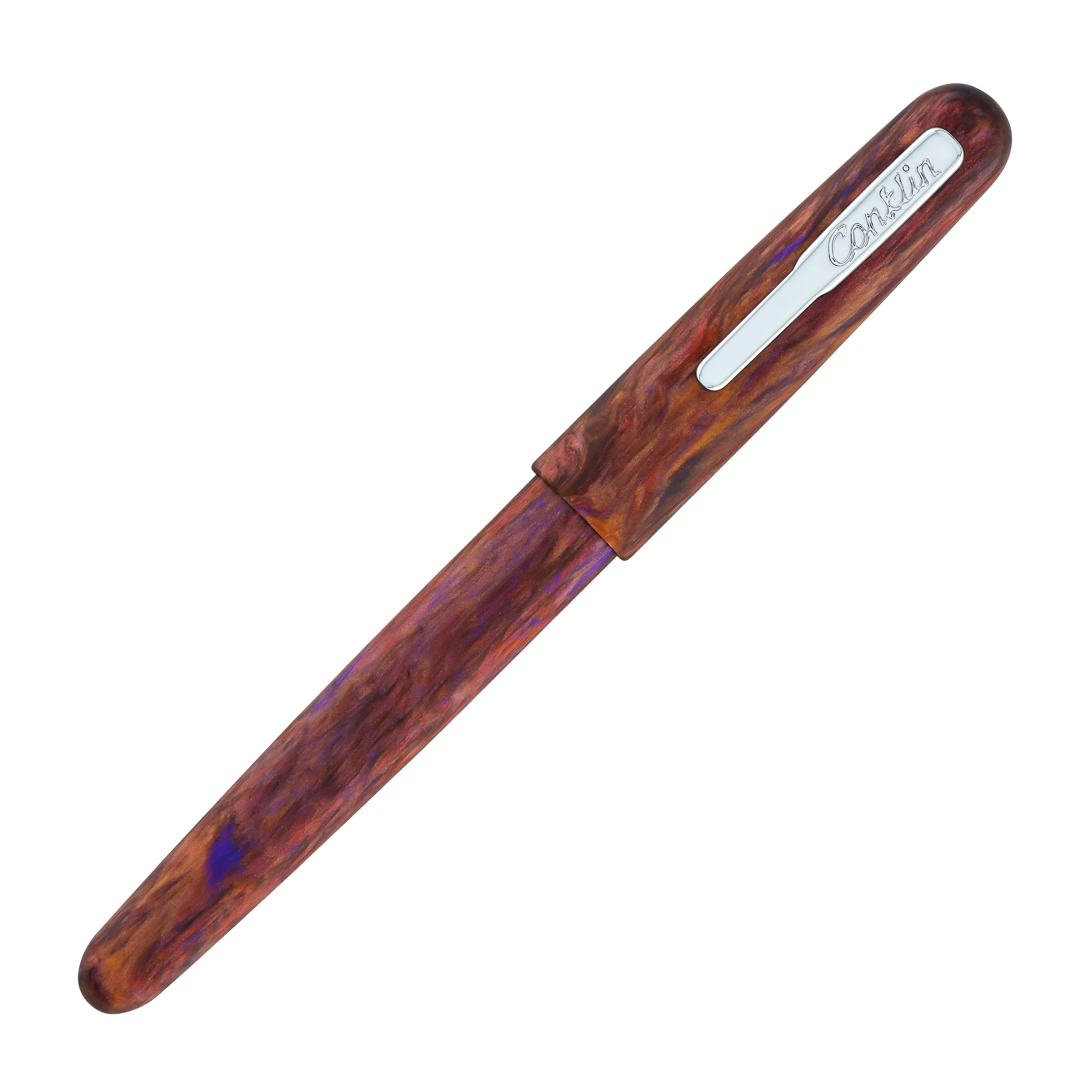 Conklin Streamline Rollerball Pen in Matte Sunset Medley with Chrome Trim - Limited Edition - Image 2