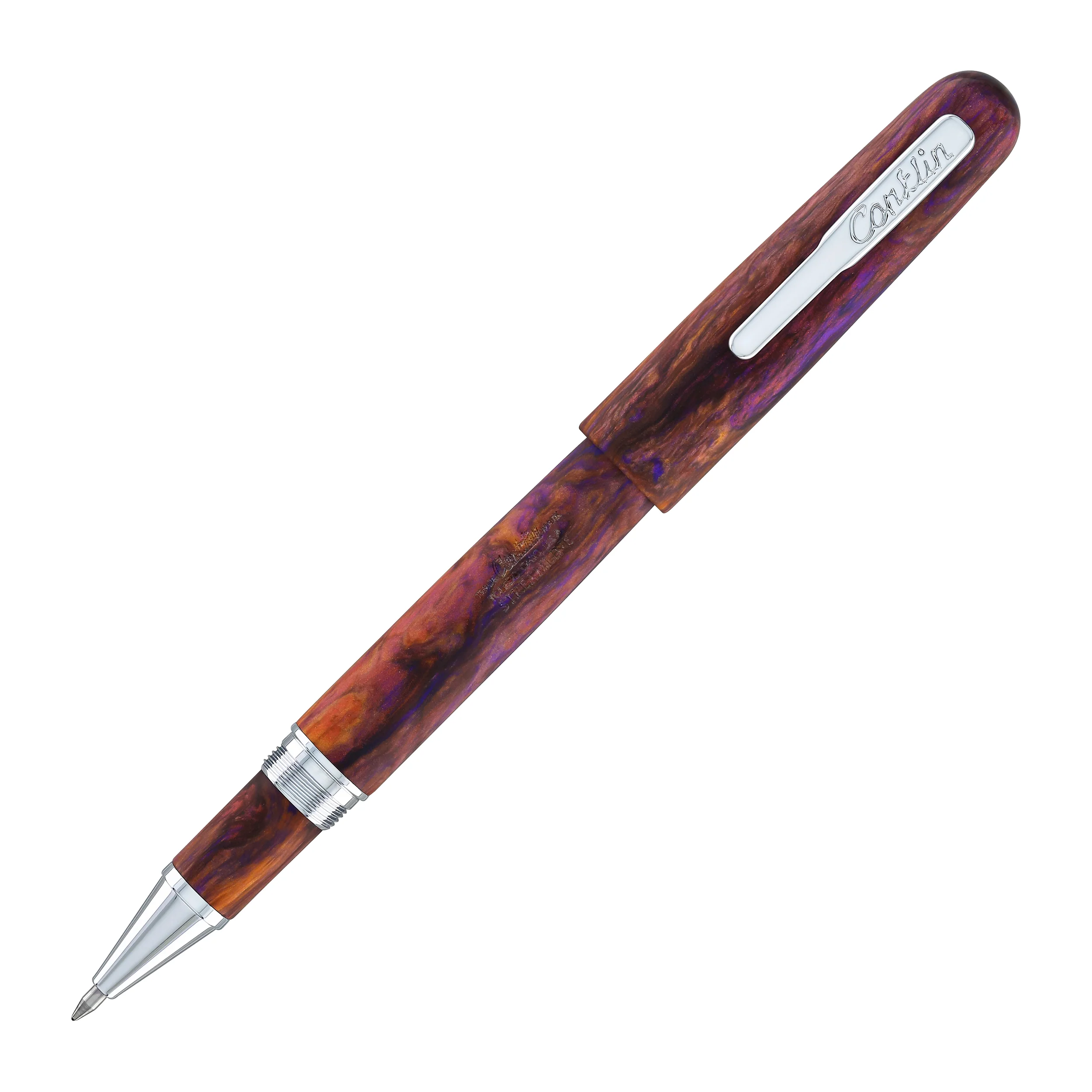 Conklin Streamline Rollerball Pen in Matte Sunset Medley with Chrome Trim - Limited Edition - Image 3