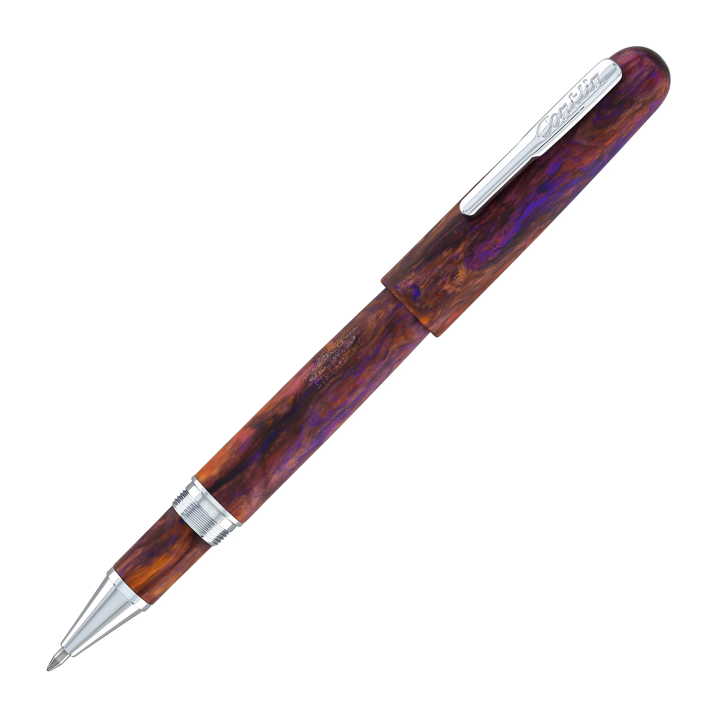 Conklin Streamline Rollerball Pen in Matte Sunset Medley with Chrome Trim - Limited Edition - Image 4