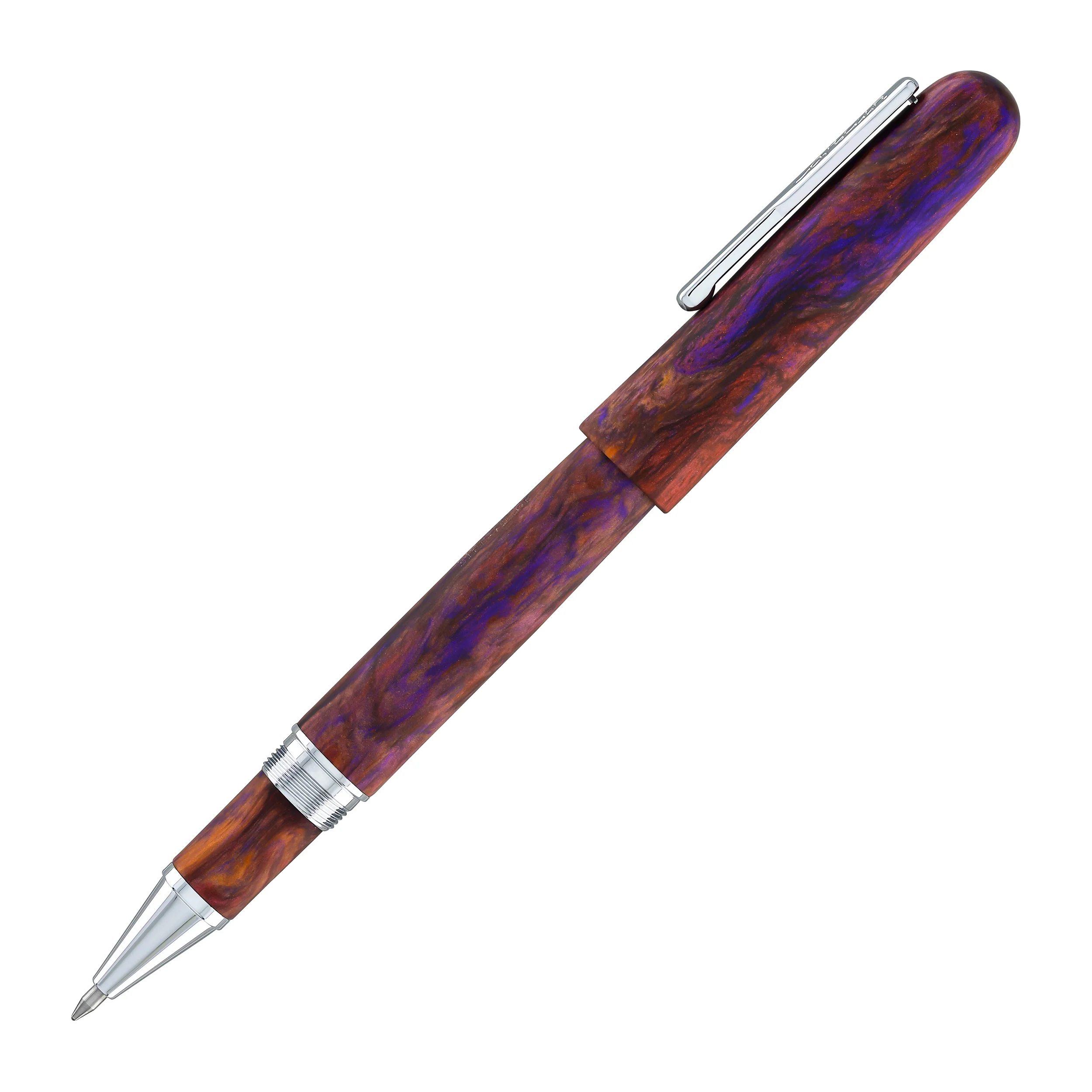 Conklin Streamline Rollerball Pen in Matte Sunset Medley with Chrome Trim - Limited Edition - Image 5