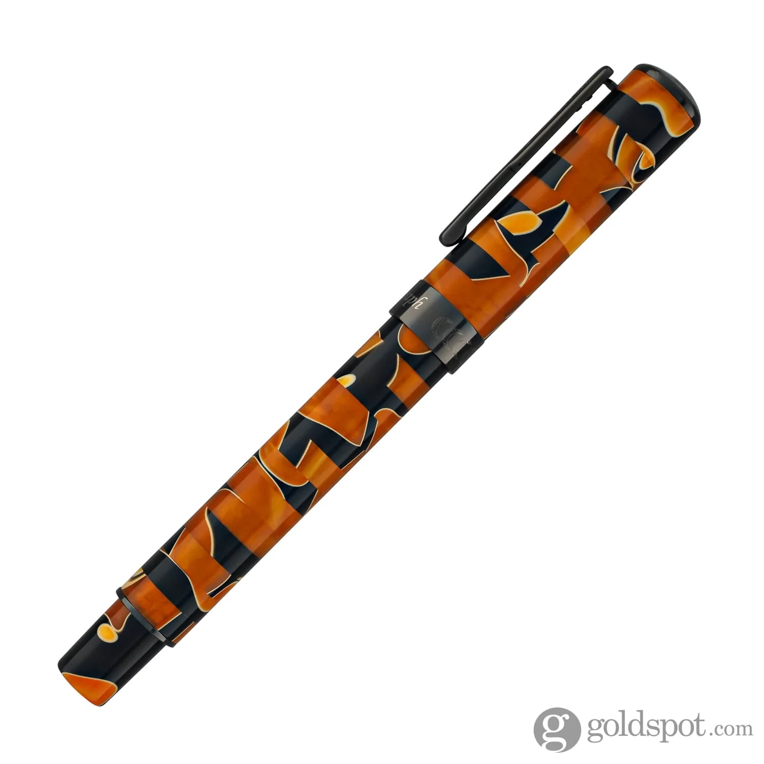 Conklin Stylograph Mosaic Fountain Pen in Orange/Black - Image 5