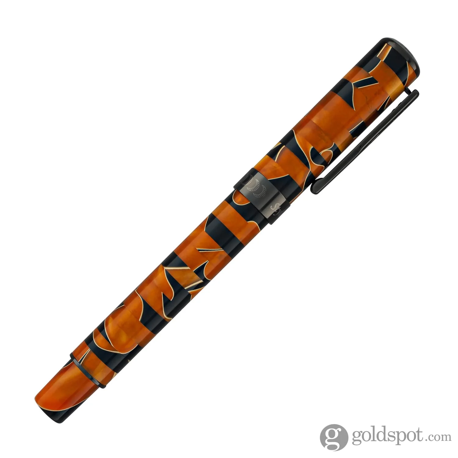 Conklin Stylograph Mosaic Fountain Pen in Orange/Black - Image 6