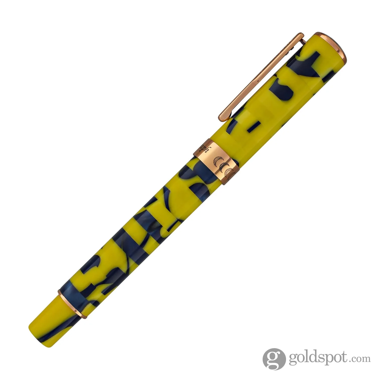 Conklin Stylograph Mosaic Fountain Pen in Yellow/Blue - Image 5