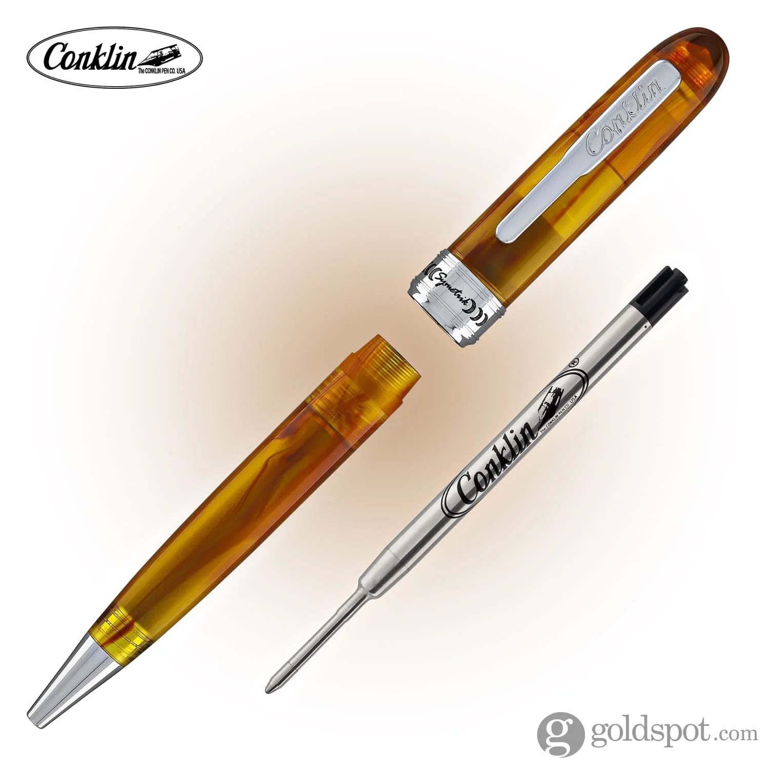 Conklin Symetrik Ballpoint Pen in Precious Amber - Image 6