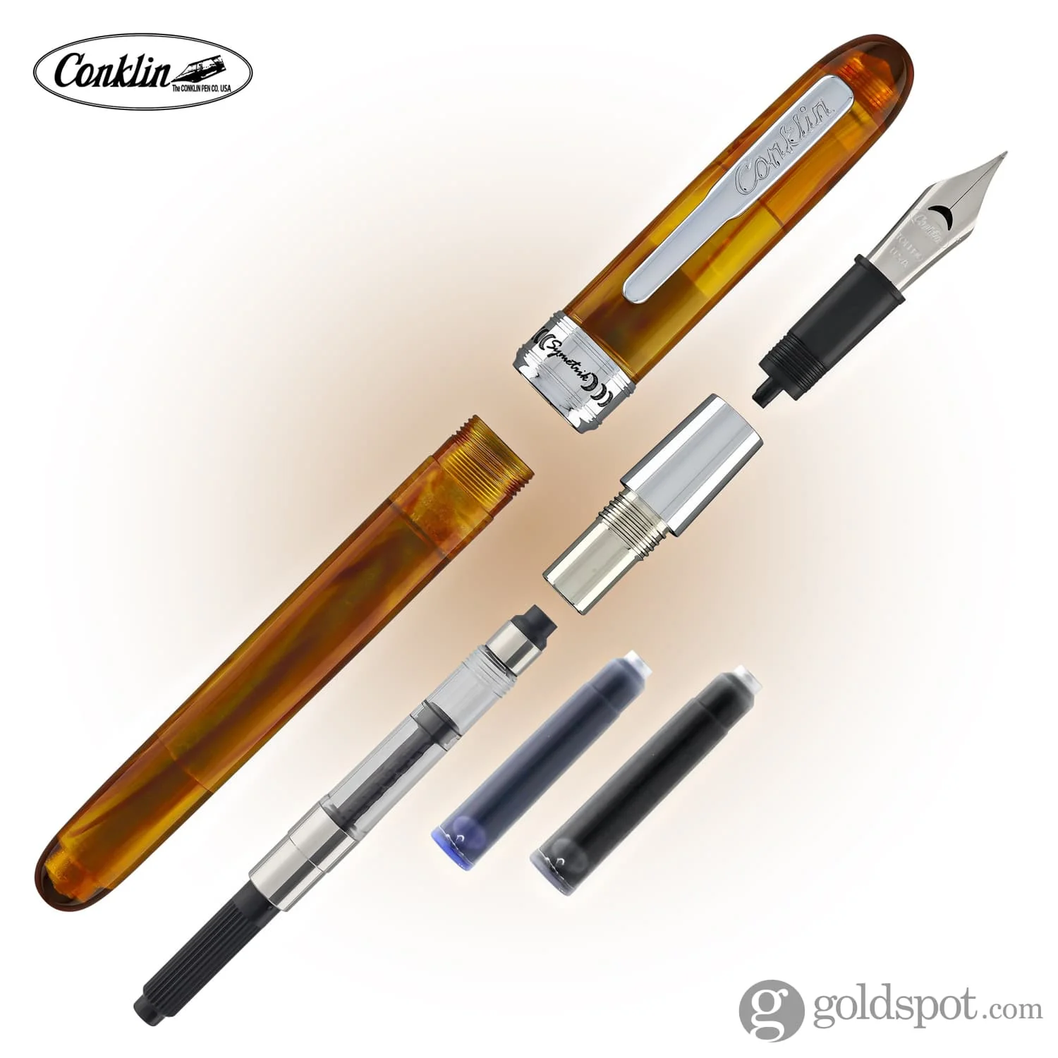 Conklin Symetrik Fountain Pen in Precious Amber - Image 7