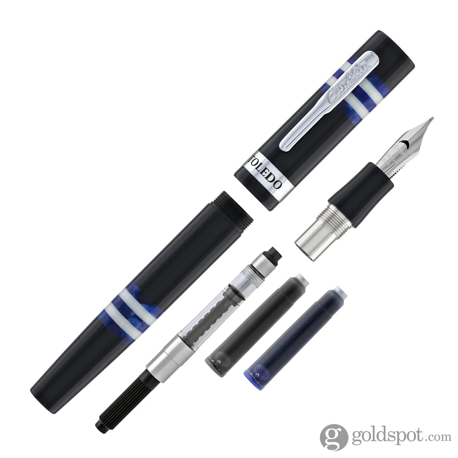 Conklin Toledo Fountain Pen Blue - Image 7