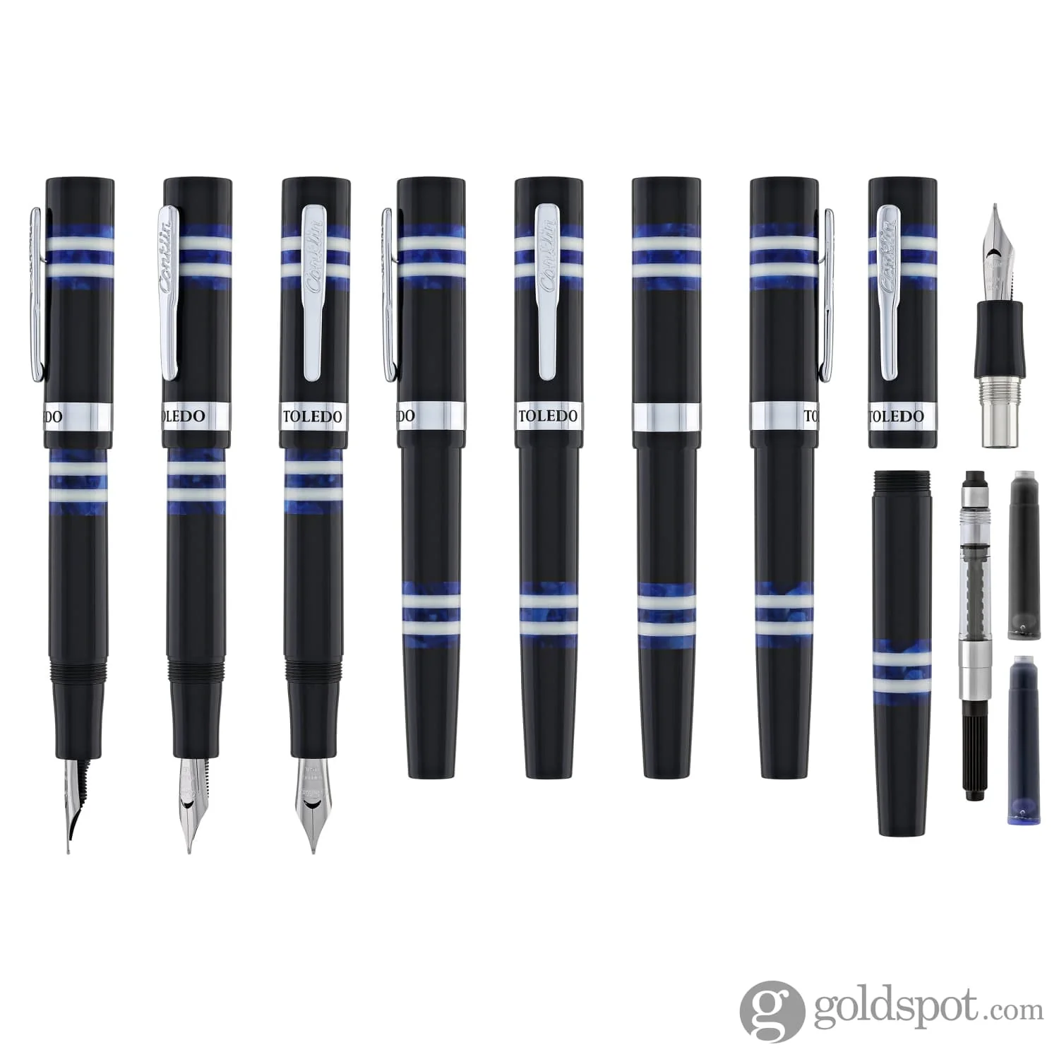 Conklin Toledo Fountain Pen Blue - Image 8
