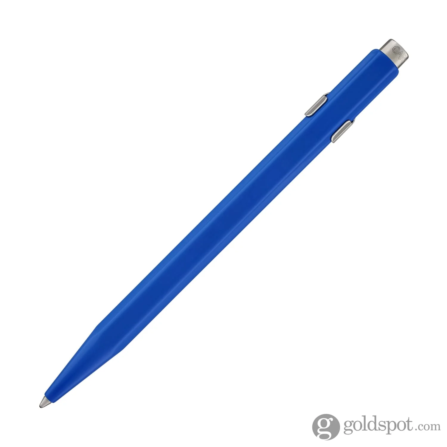 Caran d'Ache 849 Metal Ballpoint Pen in Blue - Image 4