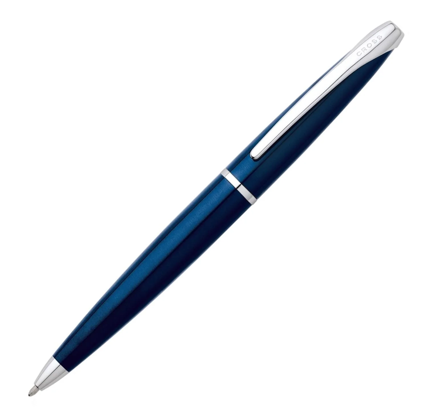 Cross ATX Ballpoint Pen in Translucent Blue Lacquer