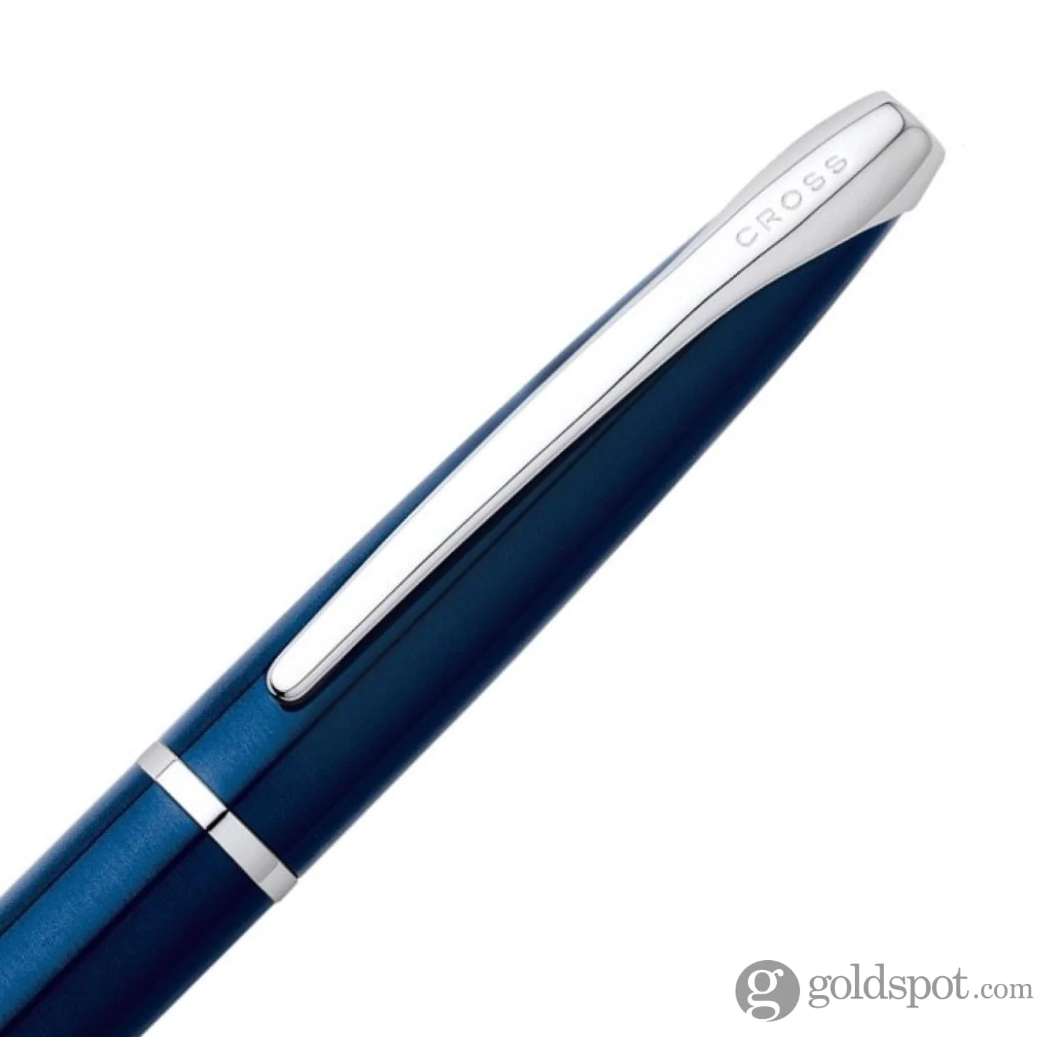 Cross ATX Ballpoint Pen in Translucent Blue Lacquer - Image 2