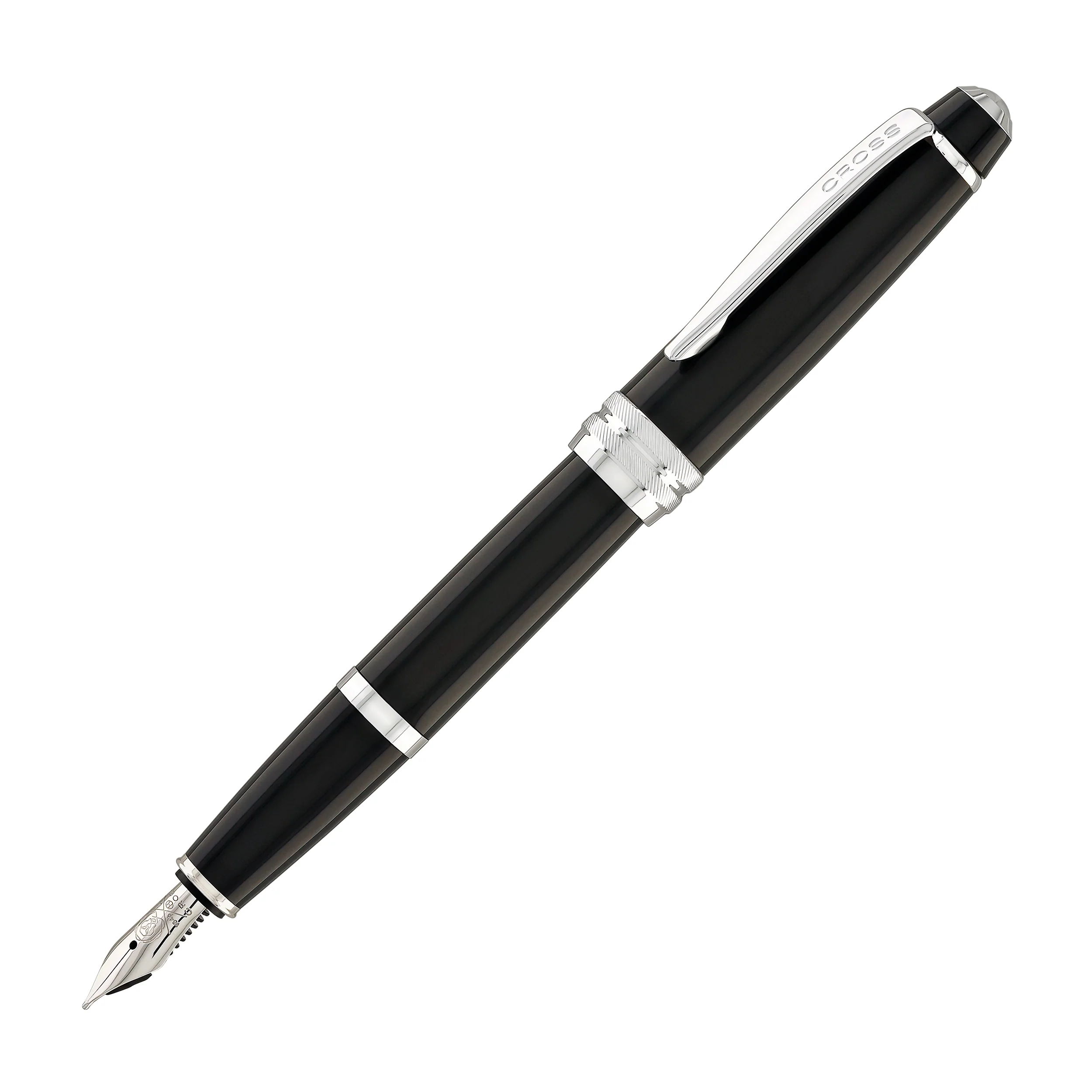 Cross Bailey Fountain Pen in Black Lacquer - Medium Point - Image 3