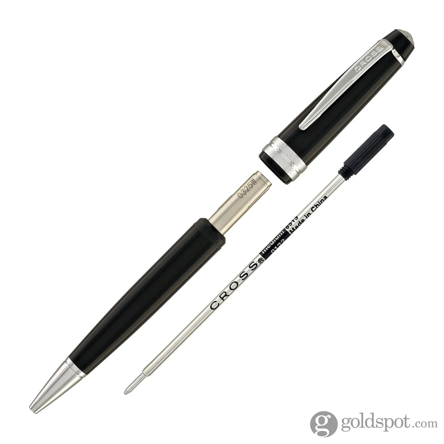 Cross Bailey Light Ballpoint Pen in Glossy Black Resin with Polished Chrome Trim - Image 5