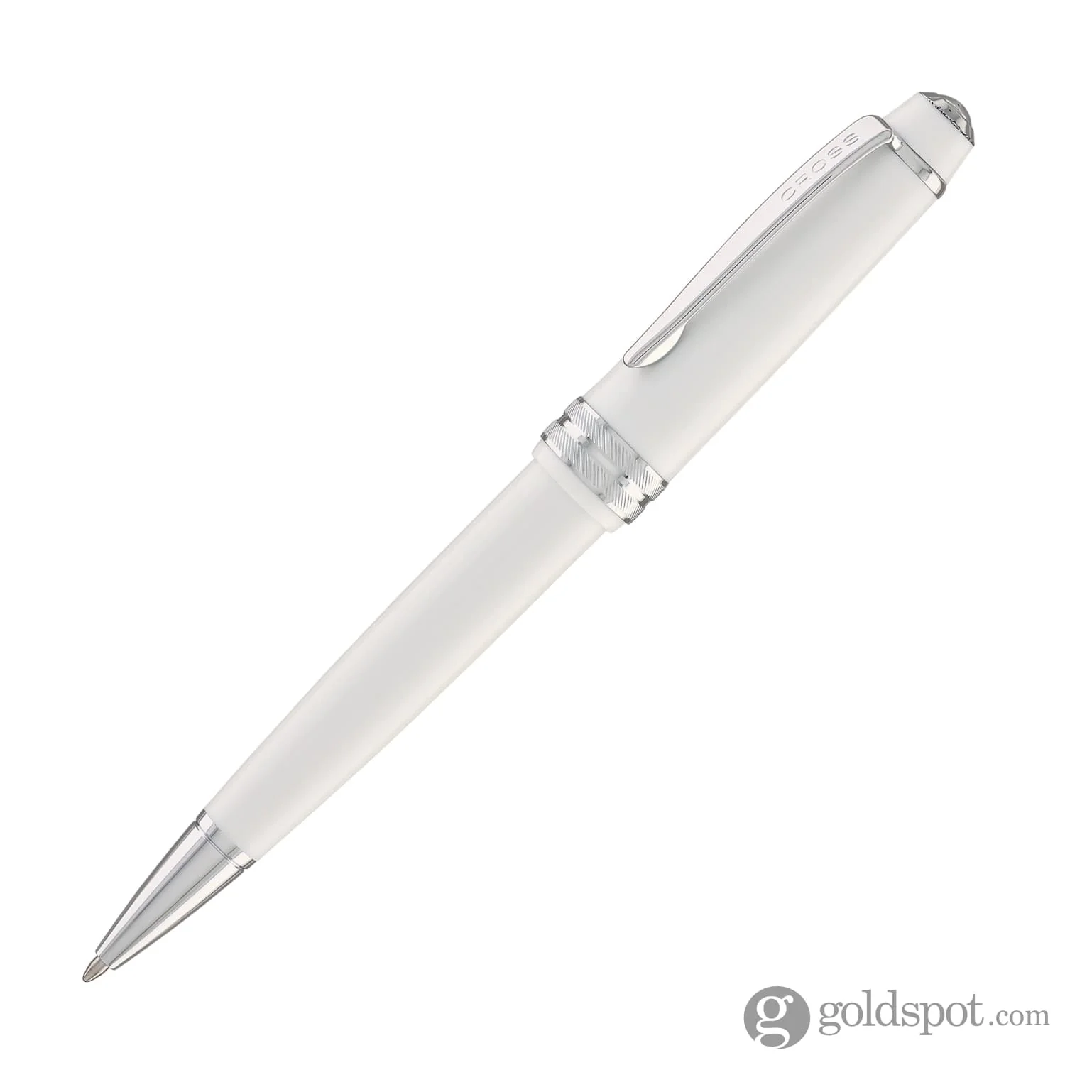 Cross Bailey Light Ballpoint Pen in Polished White Resin - Image 2