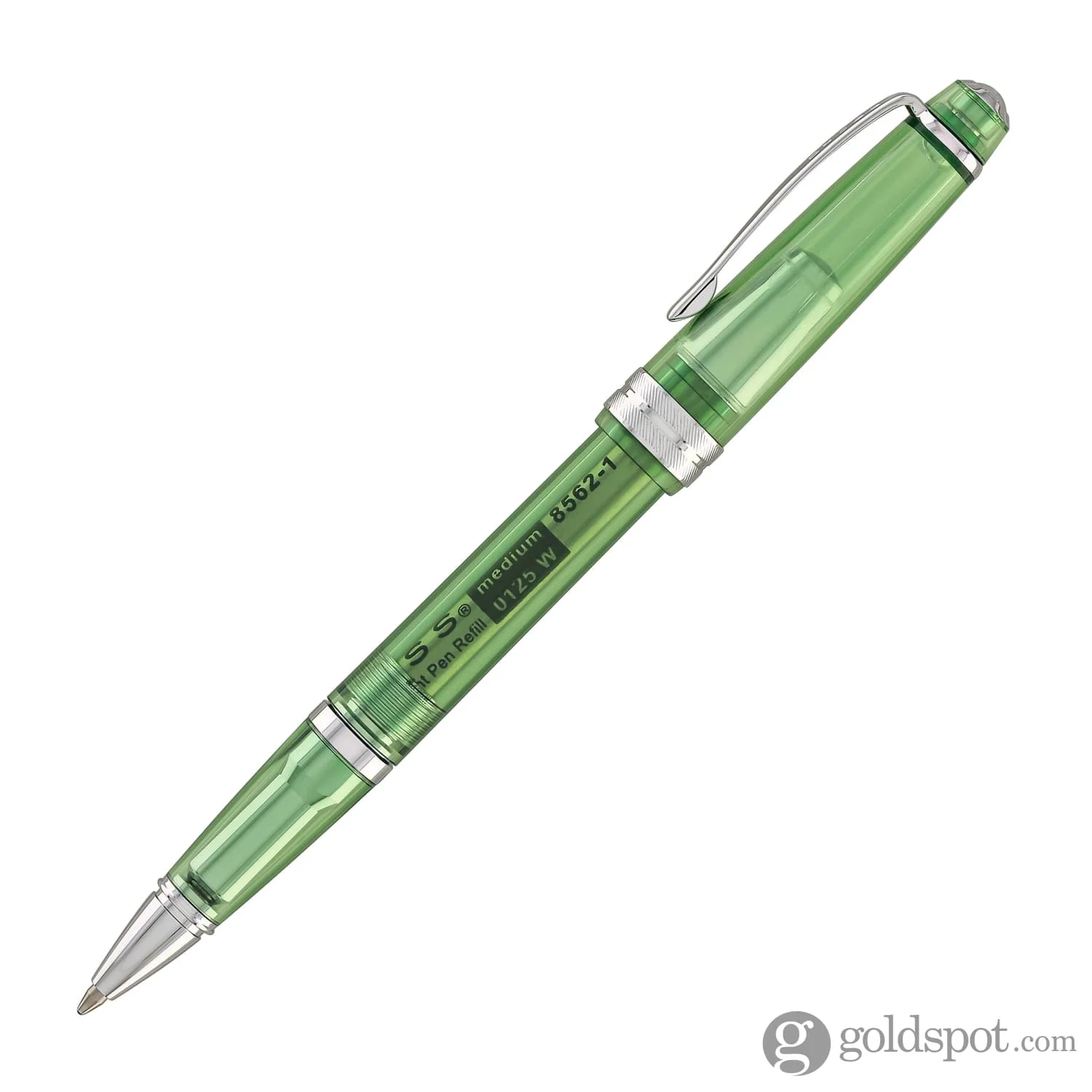 Cross Bailey Light Ballpoint Pen in Translucent Green Resin with Chrome Trim - Image 4