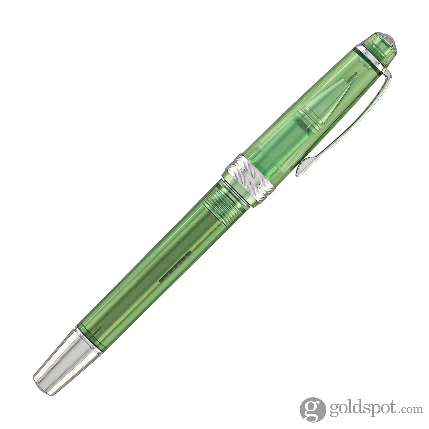 Cross Bailey Light Ballpoint Pen in Translucent Green Resin with Chrome Trim - Image 6