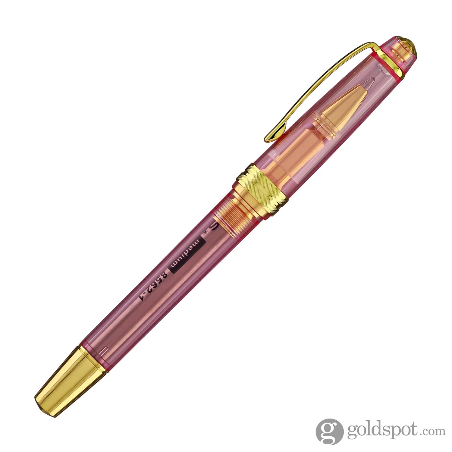 Cross Bailey Light Ballpoint Pen in Translucent Pink Resin with Gold Trim - Image 5