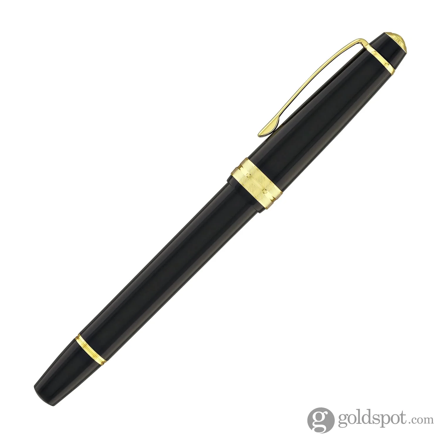 Cross Bailey Light Fountain Pen in Glossy Black Resin with Gold Trim - Image 5