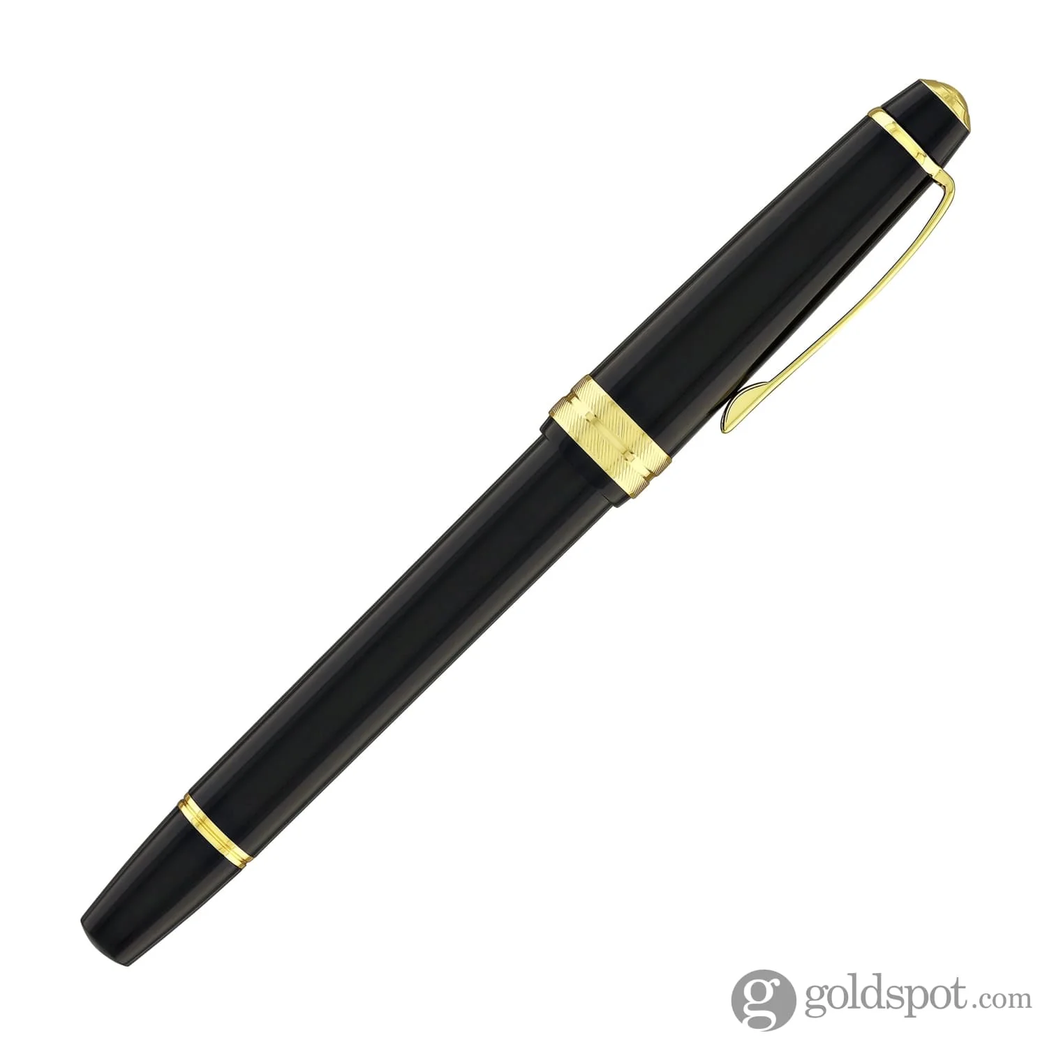 Cross Bailey Light Fountain Pen in Glossy Black Resin with Gold Trim - Image 6