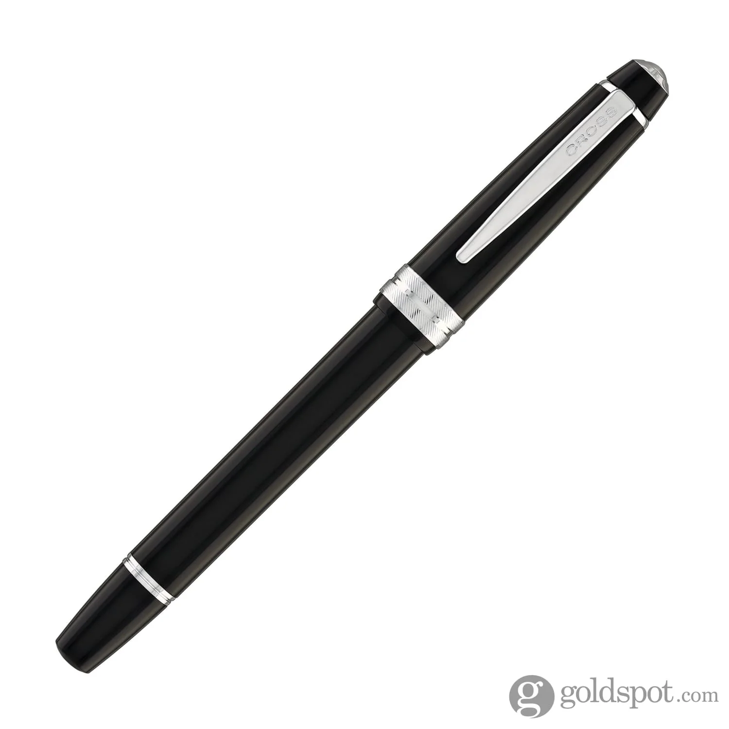 Cross Bailey Light Rollerball Pen in Glossy Black Resin with Chrome trim - Image 2