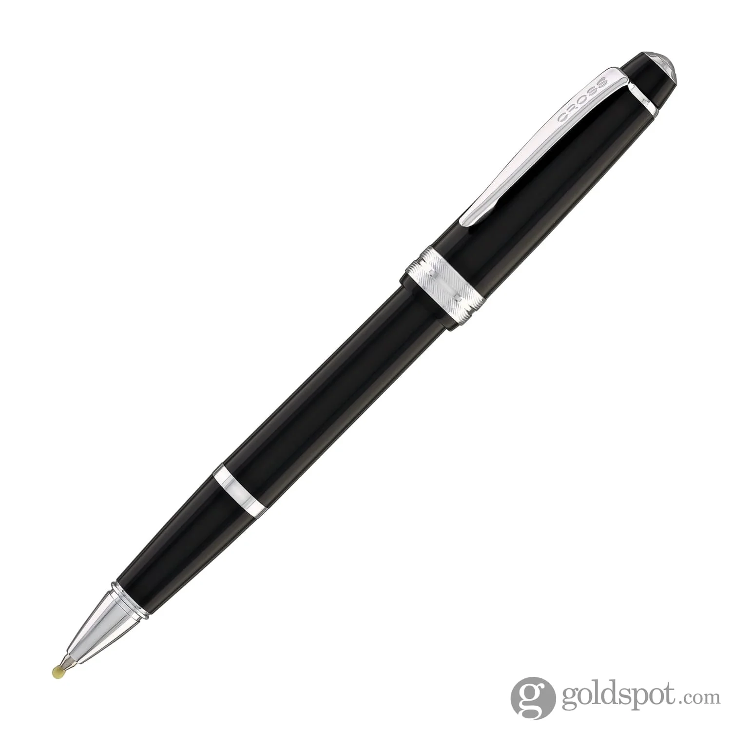 Cross Bailey Light Rollerball Pen in Glossy Black Resin with Chrome trim - Image 3