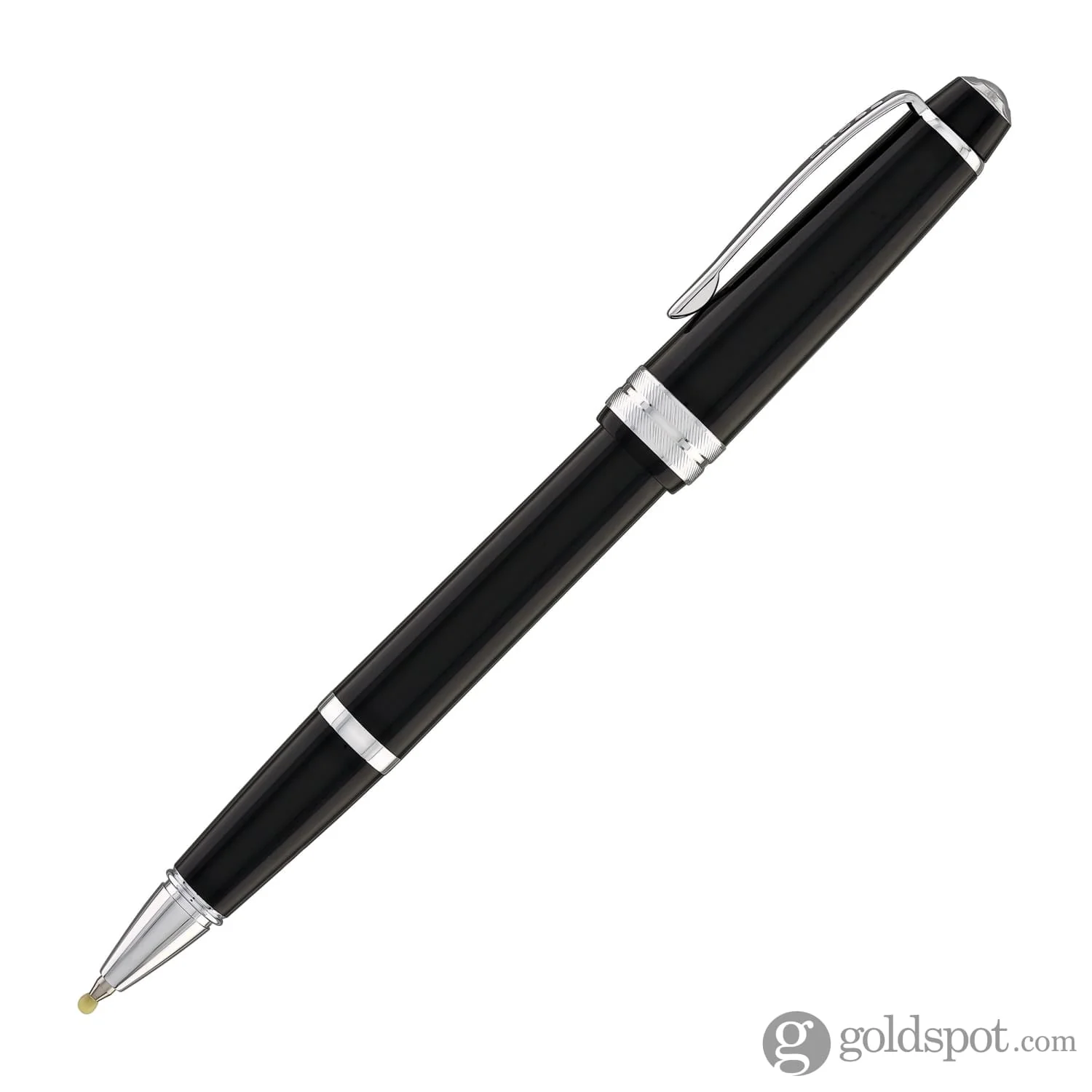 Cross Bailey Light Rollerball Pen in Glossy Black Resin with Chrome trim - Image 4