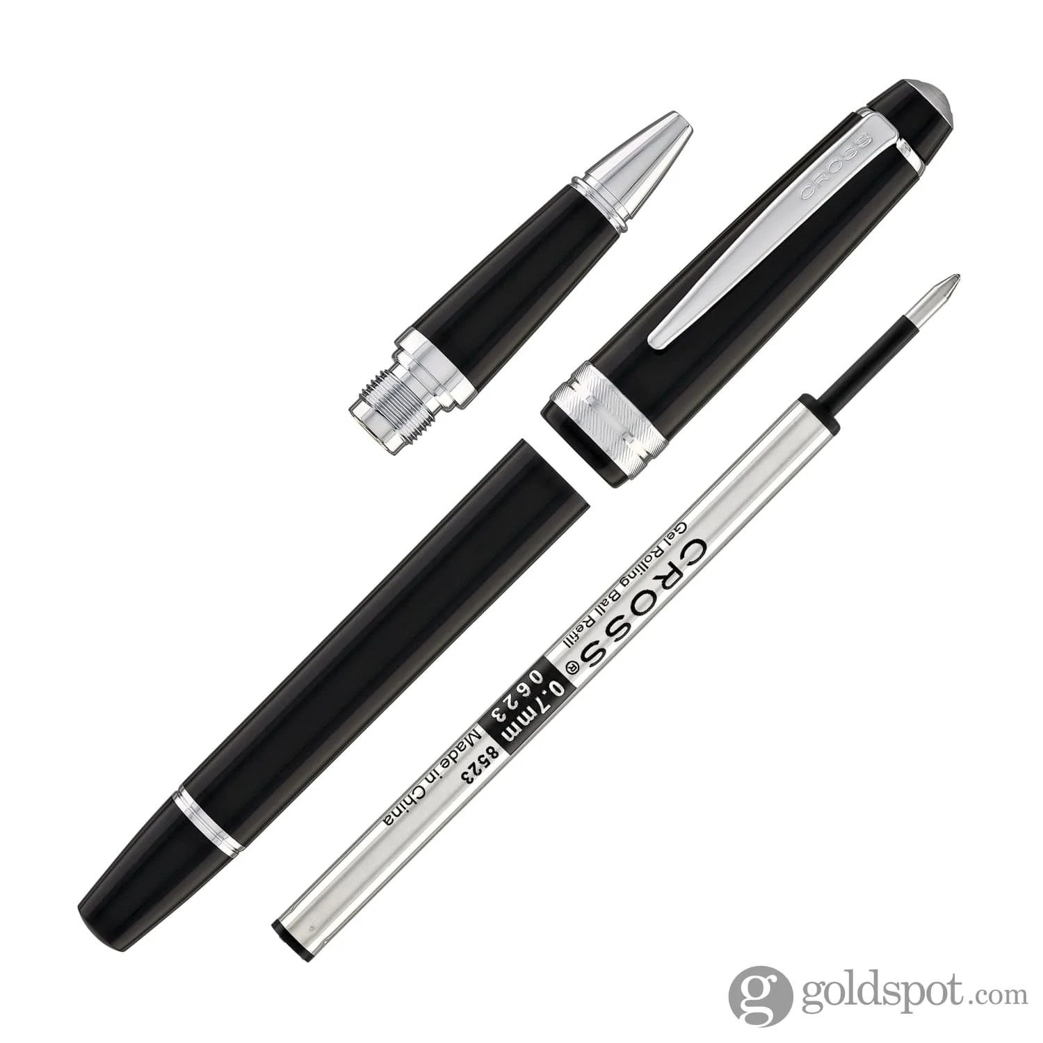 Cross Bailey Light Rollerball Pen in Glossy Black Resin with Chrome trim - Image 7