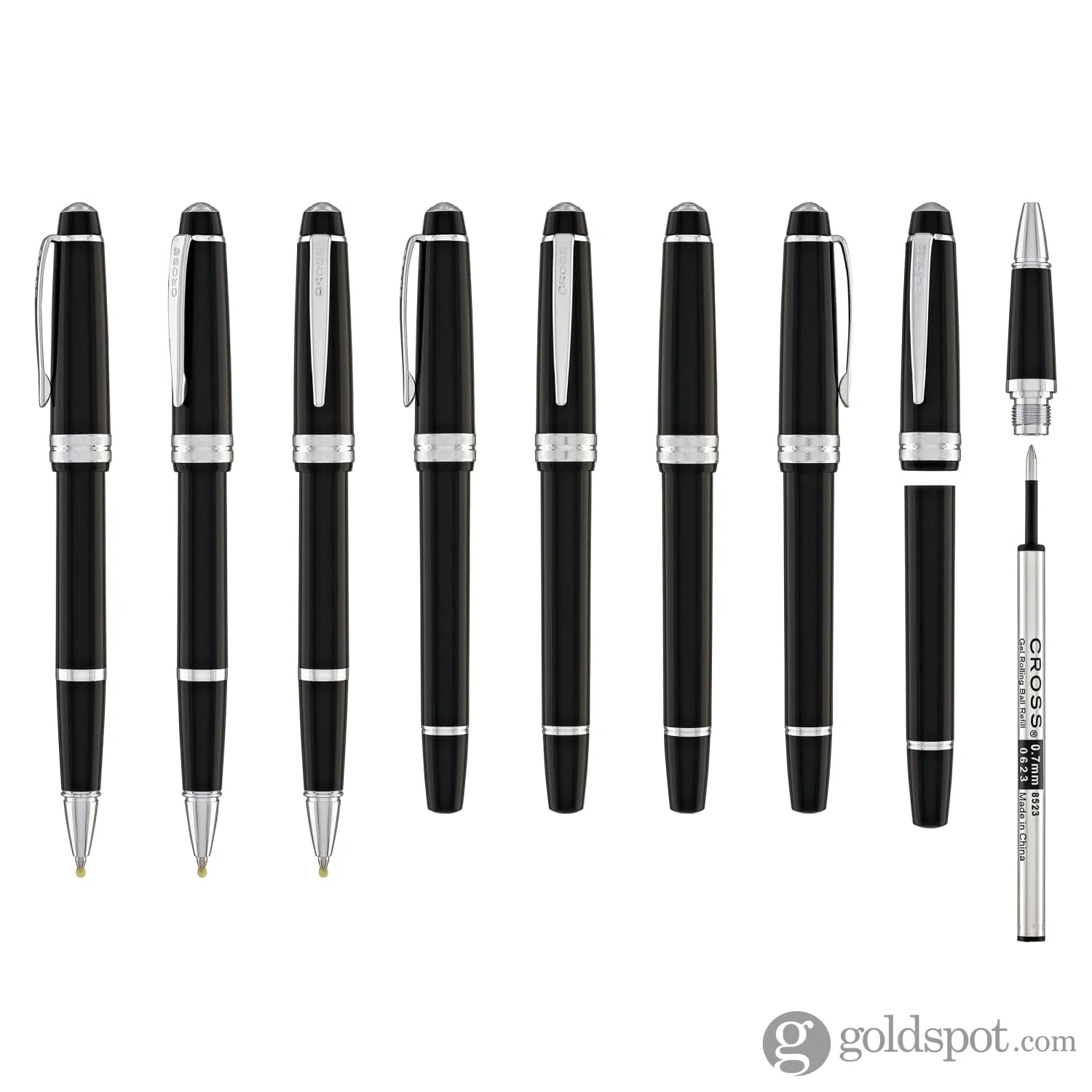 Cross Bailey Light Rollerball Pen in Glossy Black Resin with Chrome trim - Image 8
