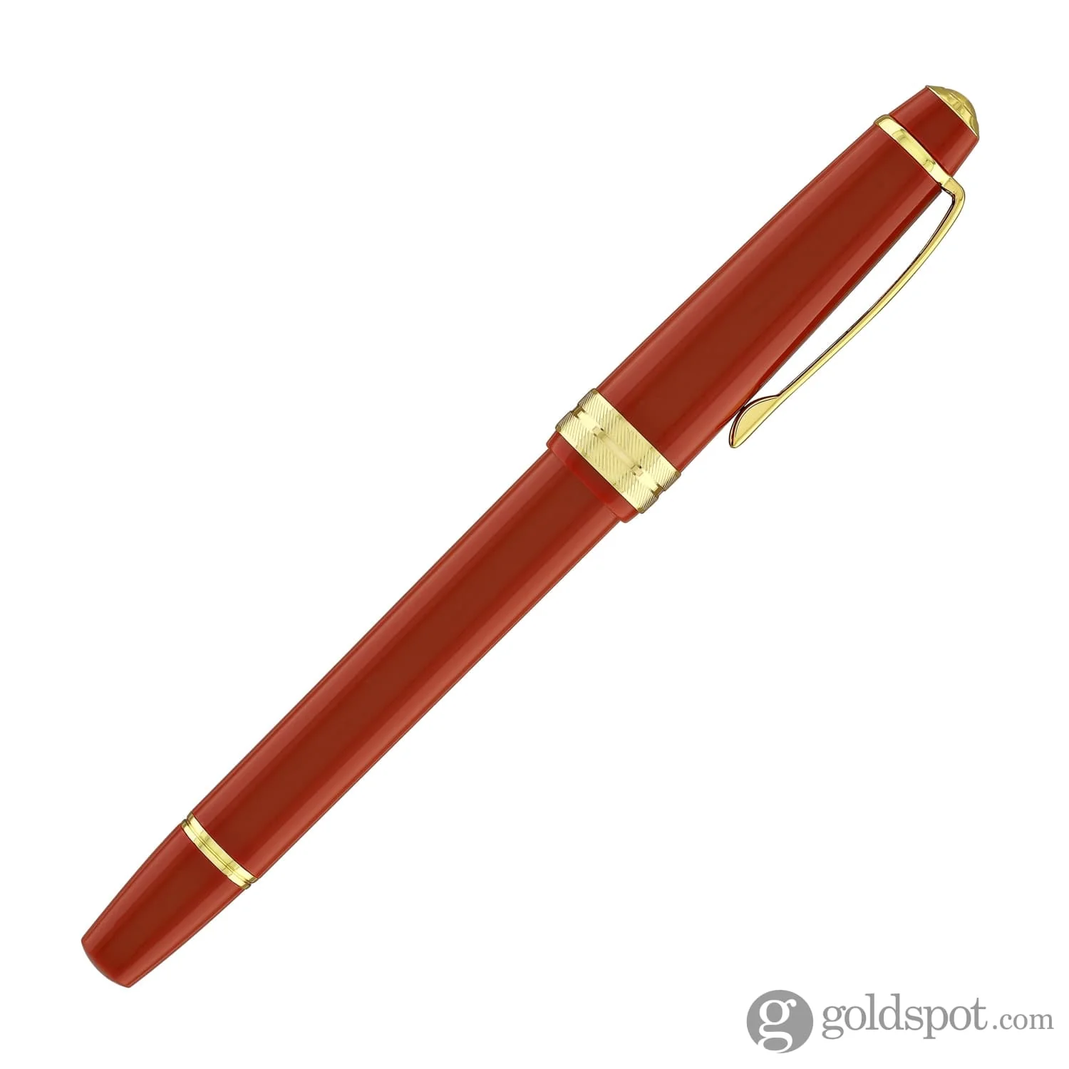 Cross Bailey Light Rollerball Pen in Glossy Burnt Orange Resin with Gold Trim - Image 6