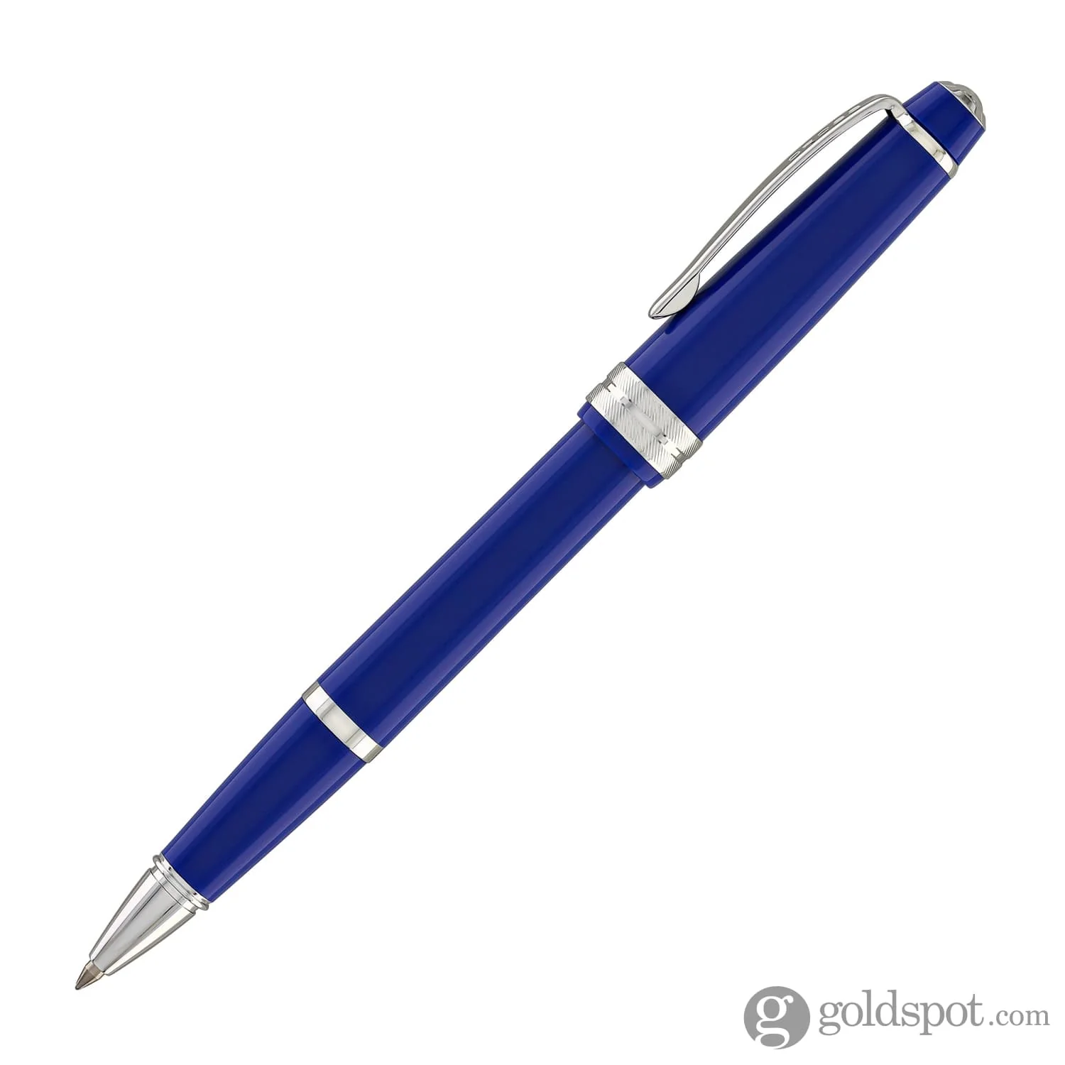 Cross Bailey Light Rollerball Pen in Polished Blue Resin - Image 4