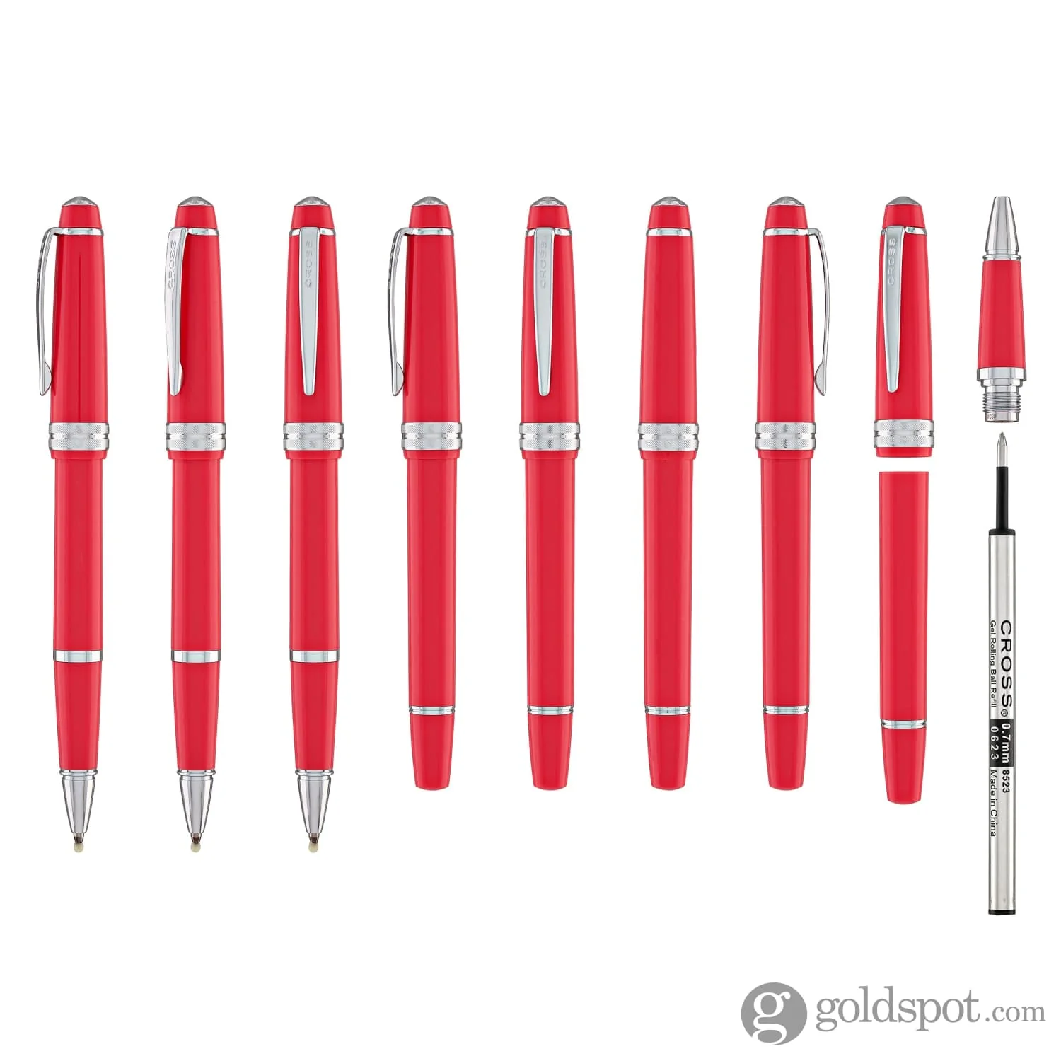 Cross Bailey Light Rollerball Pen in Polished Coral Resin - Image 8