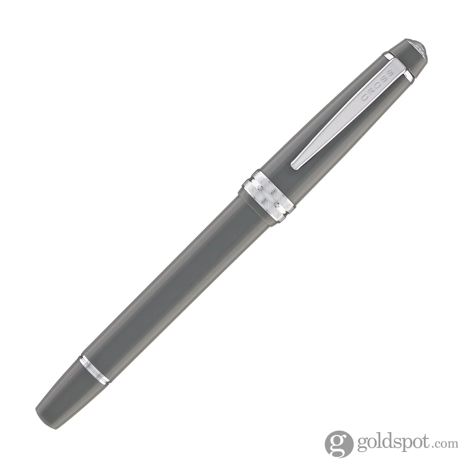 Cross Bailey Light Rollerball Pen in Polished Gray Resin - Image 2