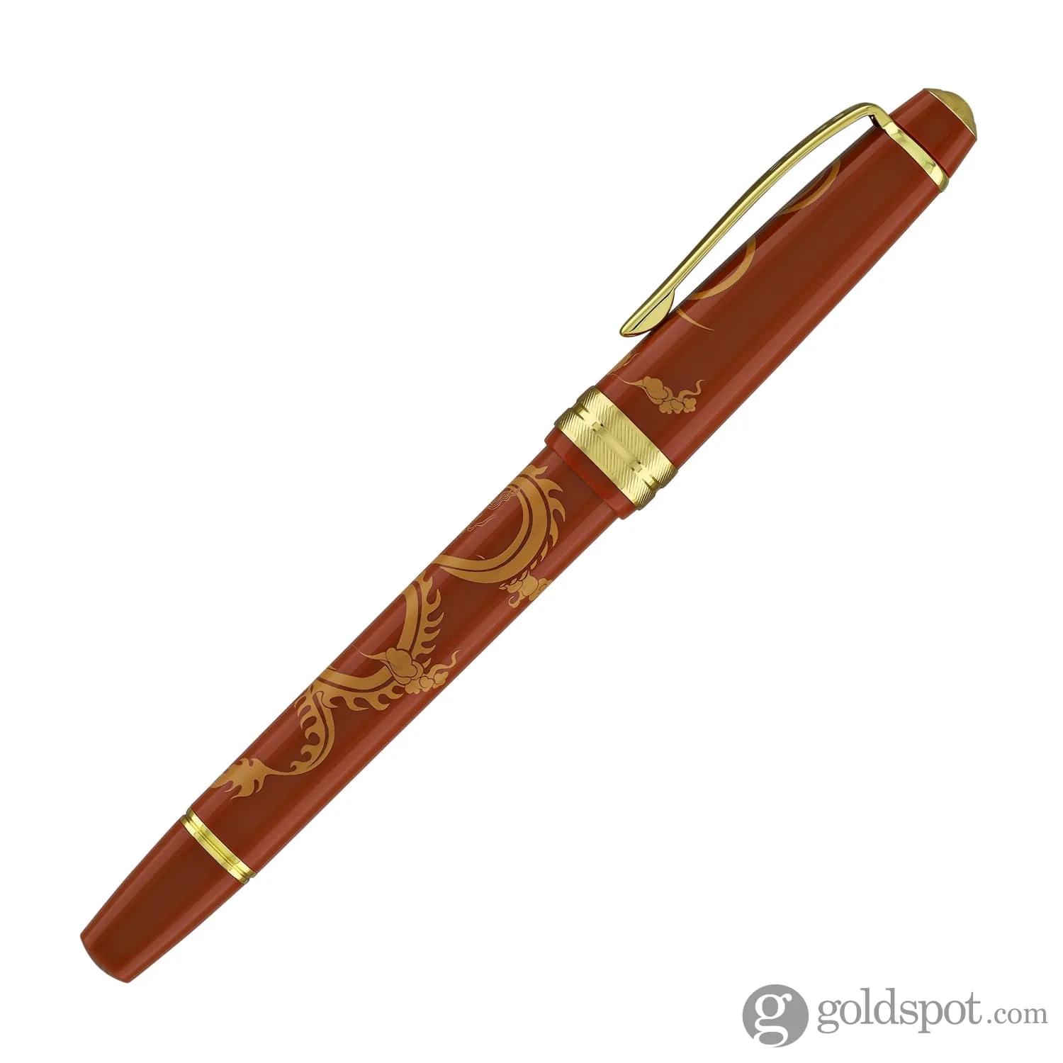 Cross Bailey Light Year of the Dragon Selectip Rollerball Pen in Polished Amber Resin and Gold Tone - Image 5