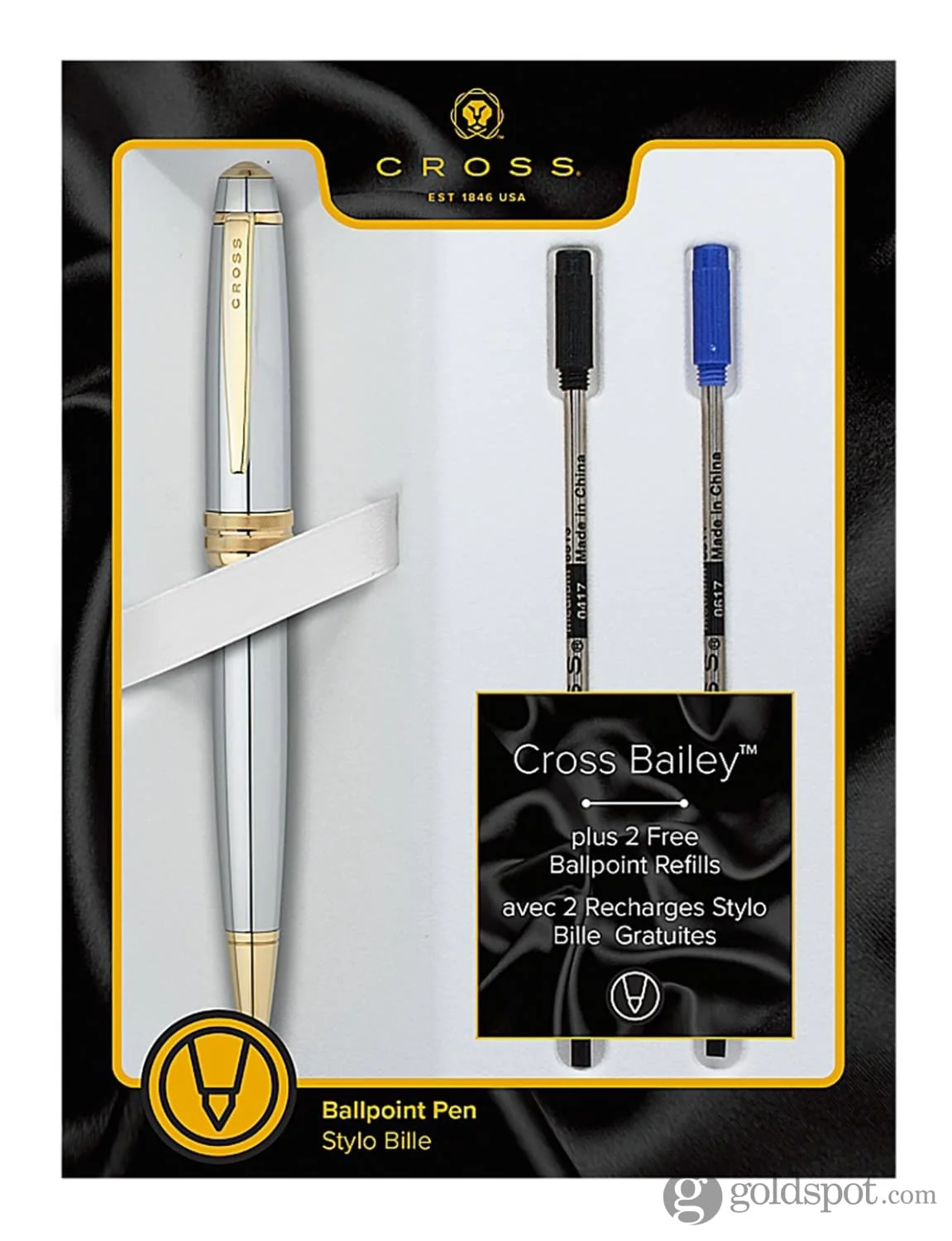 Cross Bailey Ballpoint Pen in Medalist Chrome - Image 7
