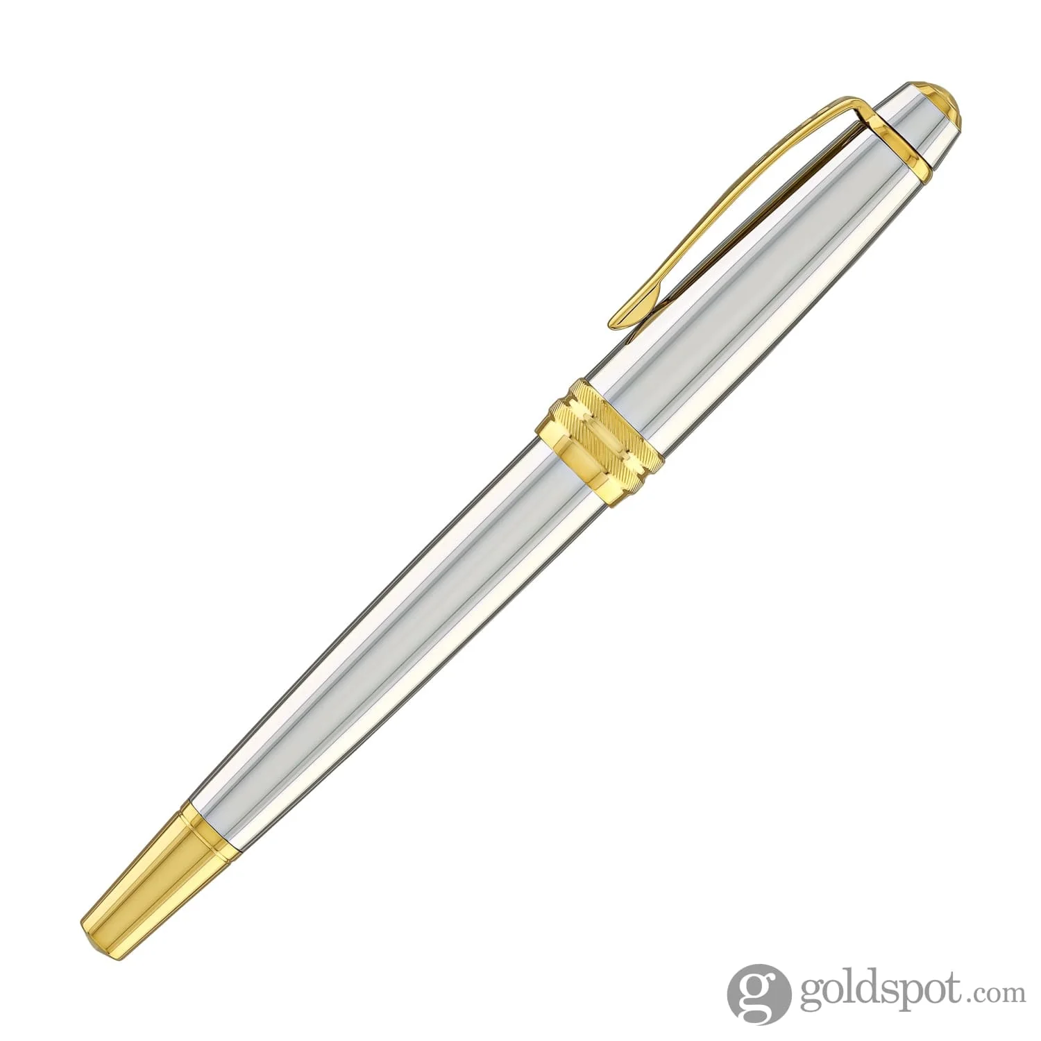 Cross Bailey Rollerball Pen in Medalist Chrome with Gold Trim - Image 5