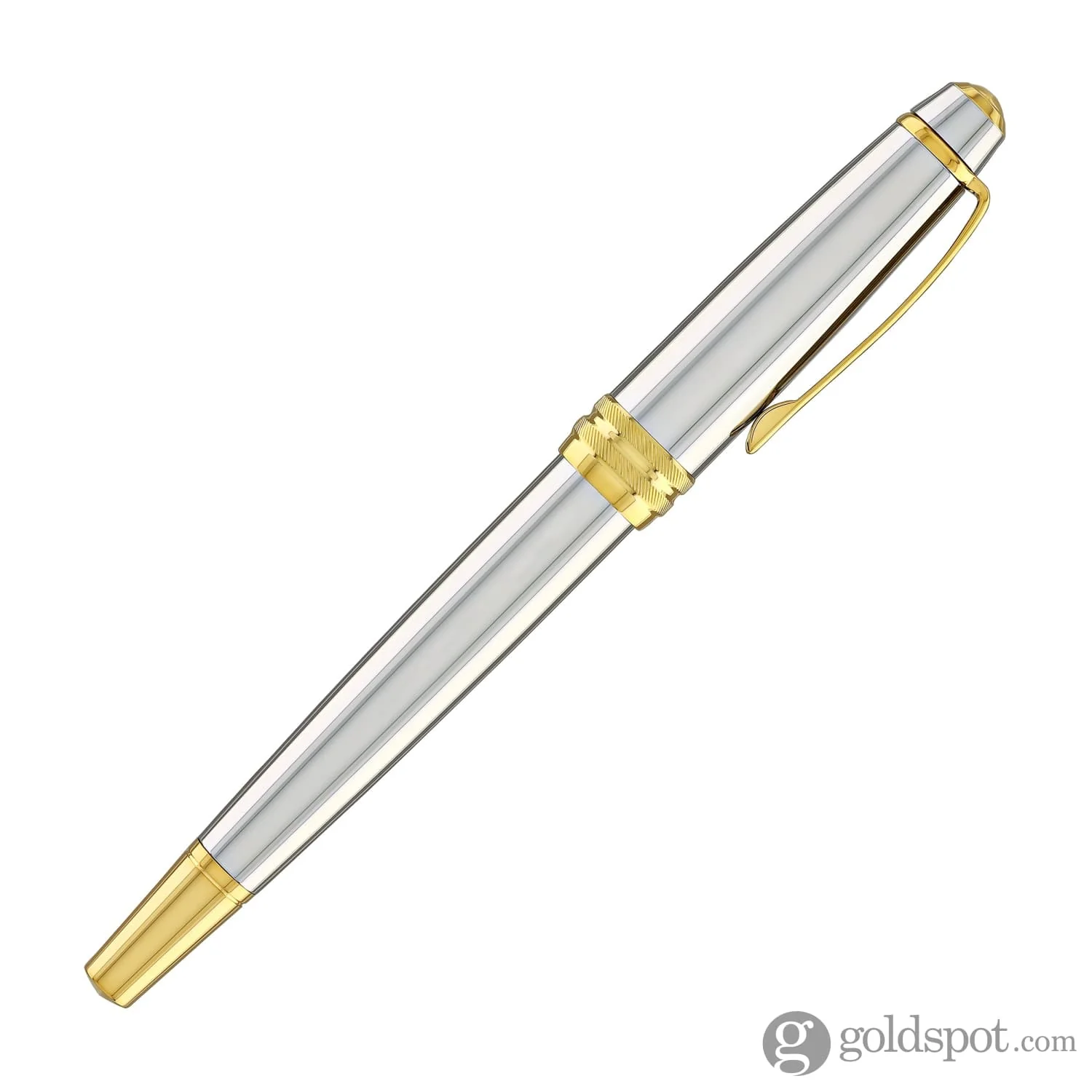 Cross Bailey Rollerball Pen in Medalist Chrome with Gold Trim - Image 6