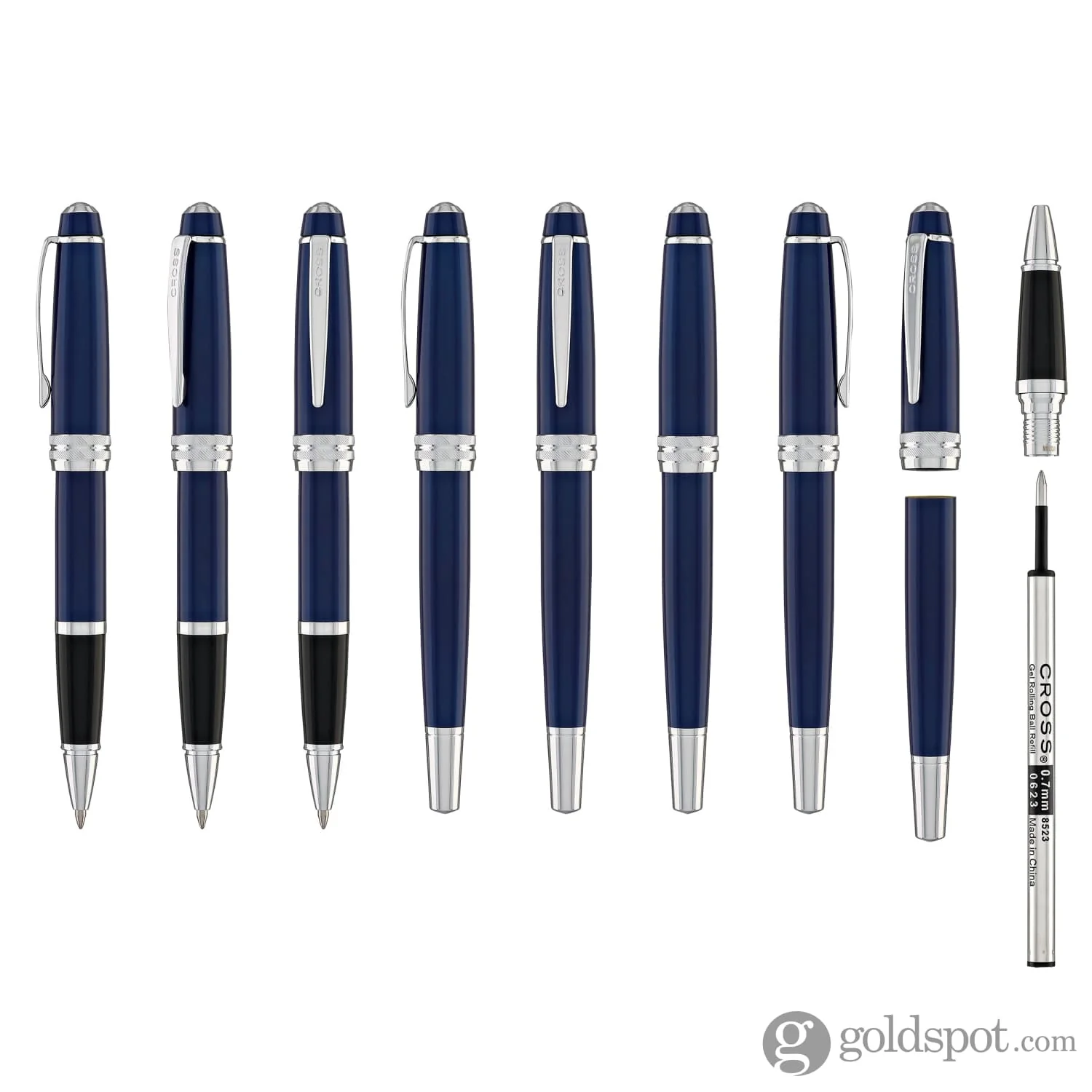 Cross Bailey Rollerball Pen in Blue Lacquer - Image 8