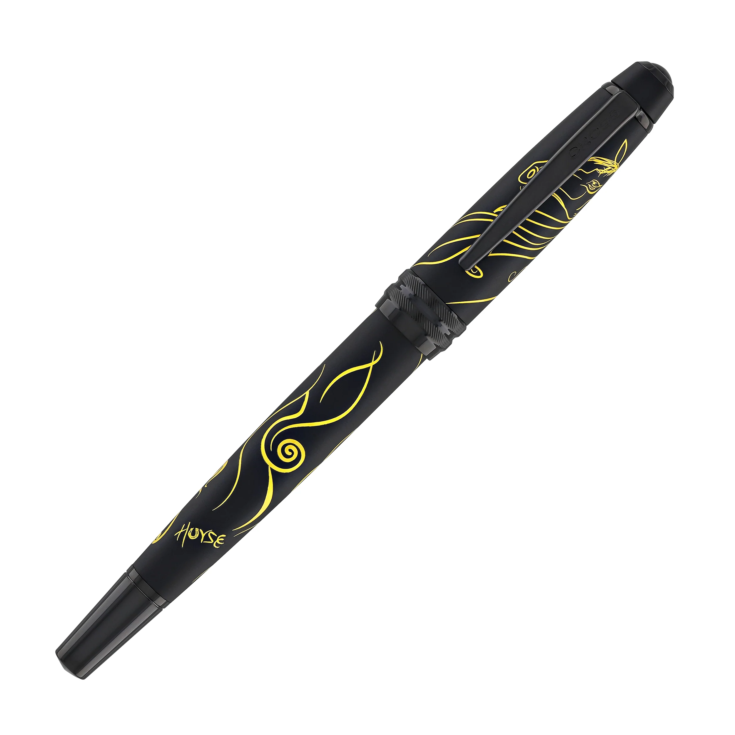 Cross Bailey Year of the Horse Fountain Pen in Matte Black with Black PVD Coated - Medium Nib - Image 2