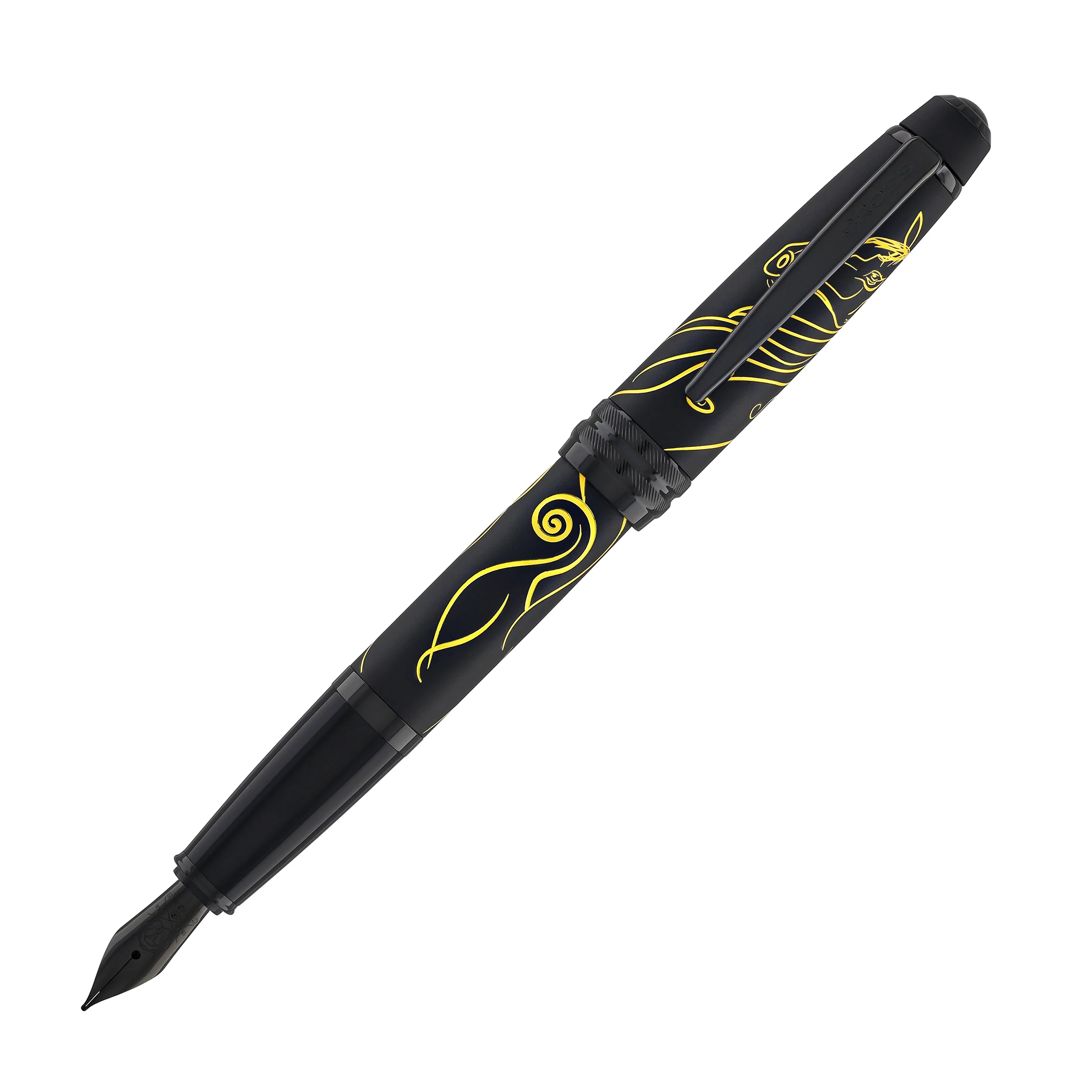 Cross Bailey Year of the Horse Fountain Pen in Matte Black with Black PVD Coated - Medium Nib - Image 3