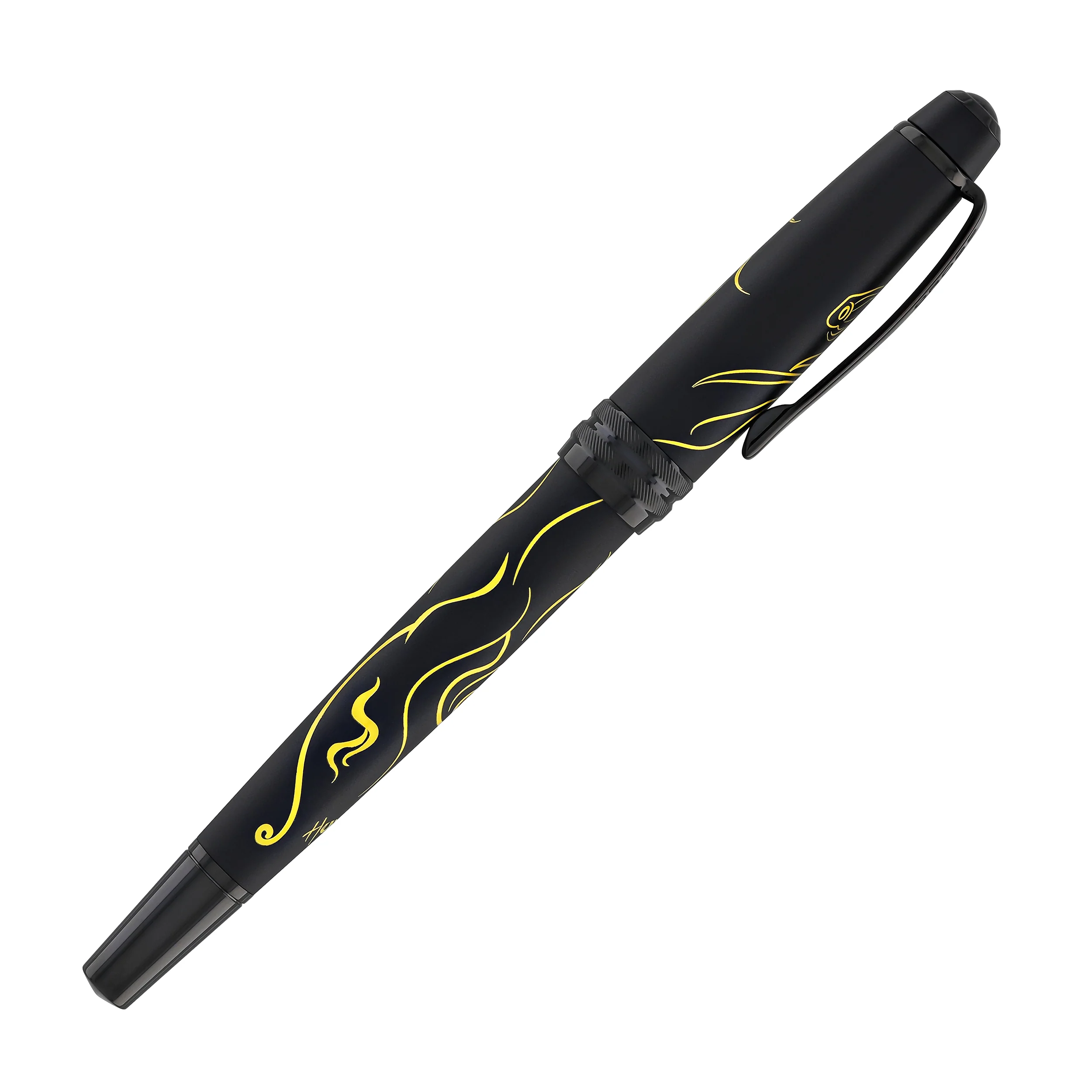 Cross Bailey Year of the Horse Fountain Pen in Matte Black with Black PVD Coated - Medium Nib - Image 7