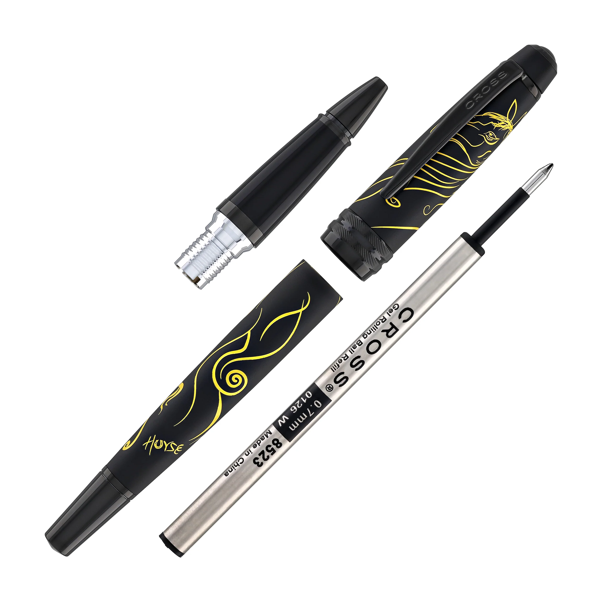 Cross Bailey Zodiac Year of the Horse Selectip Rollerball Pen in Matte Black with Black PVD Appointments - Image 8
