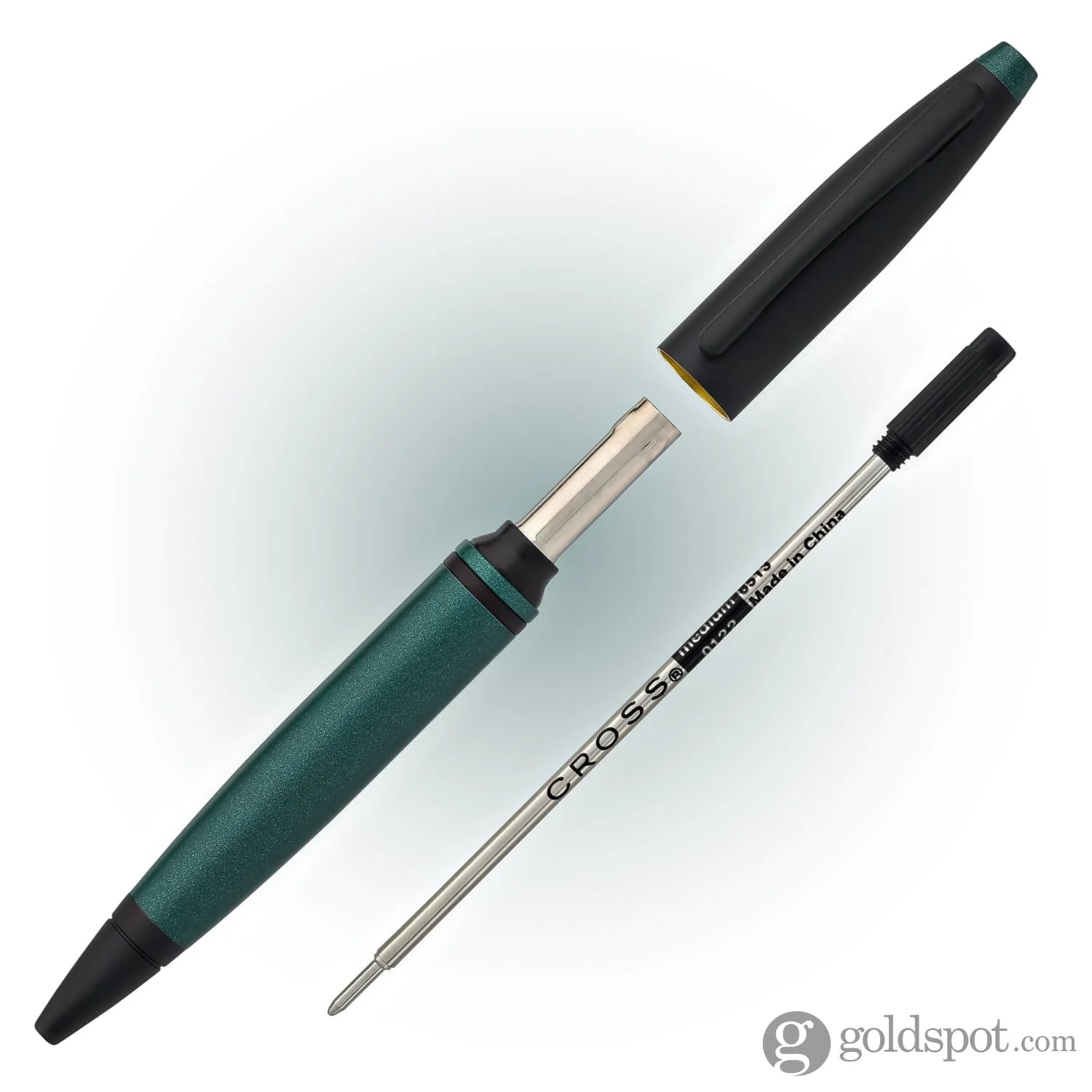 Cross Calais Ballpoint Pen in Matte Green Lacquer with Black Trim - Image 6