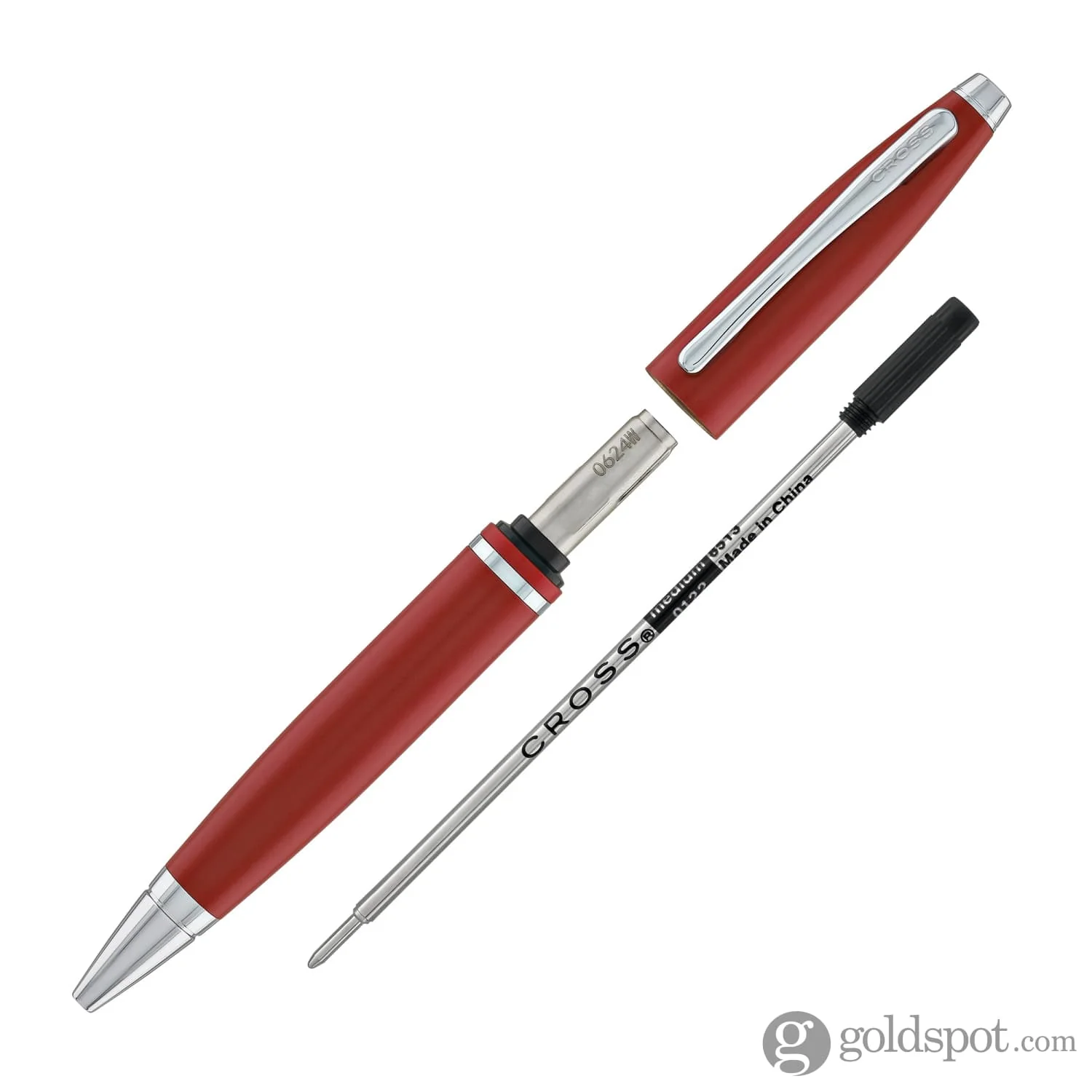 Cross Calais Ballpoint Pen in Matte Metallic Crimson - Image 5