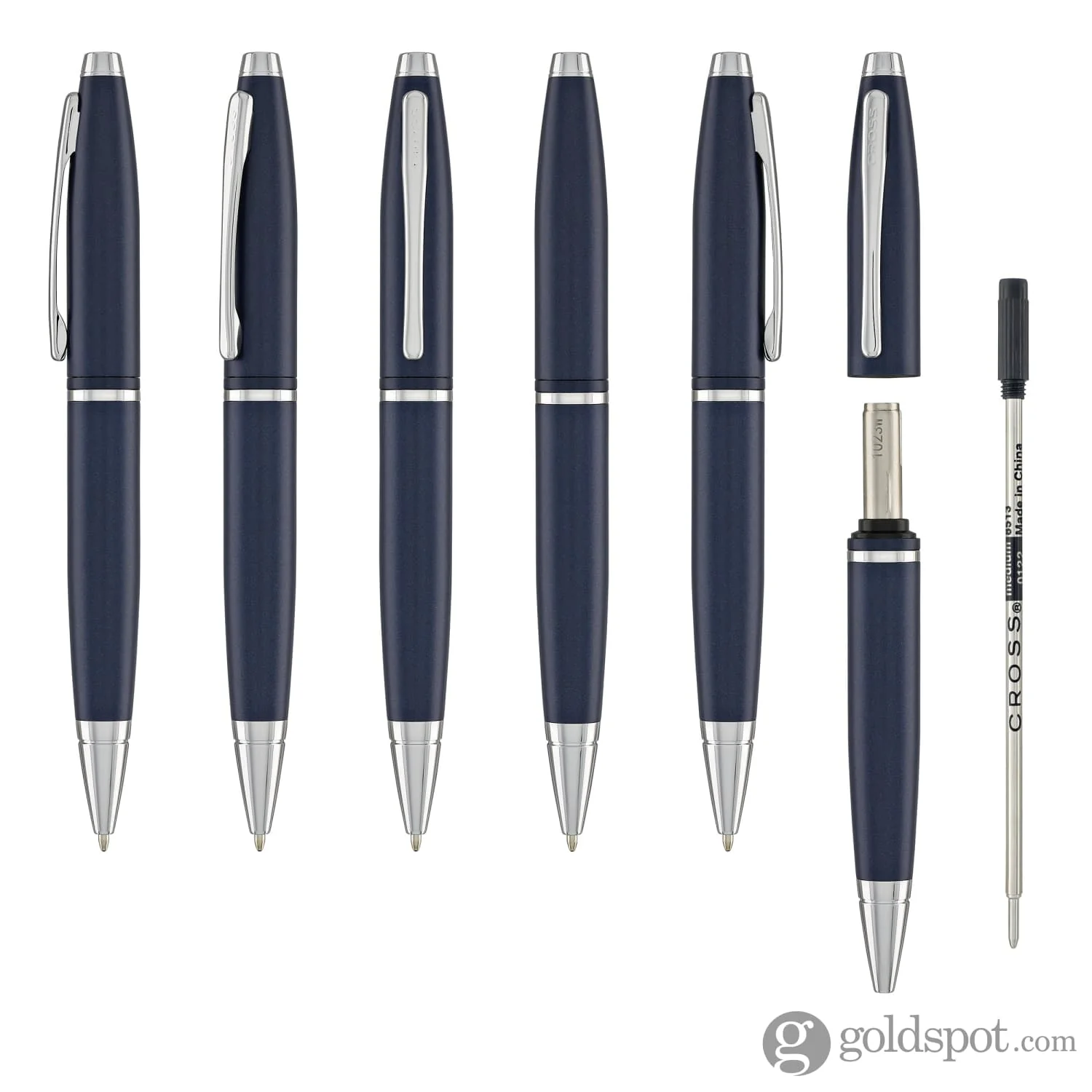 Cross Calais Ballpoint Pen in Matte Metallic Midnight Blue - Image 6