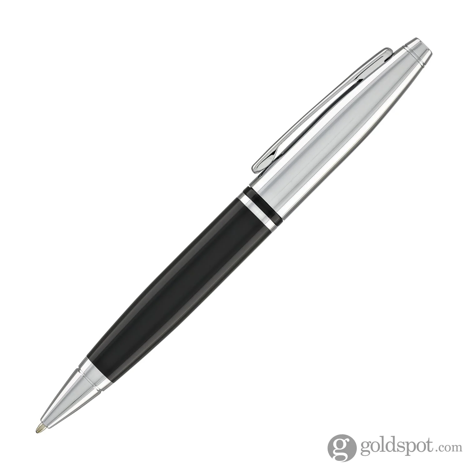 Cross Calais Ballpoint Pen in Chrome & Black - Image 3